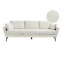 Kanapé 4 személyes NENOLA Buklé Törtfehér thumbnail 2