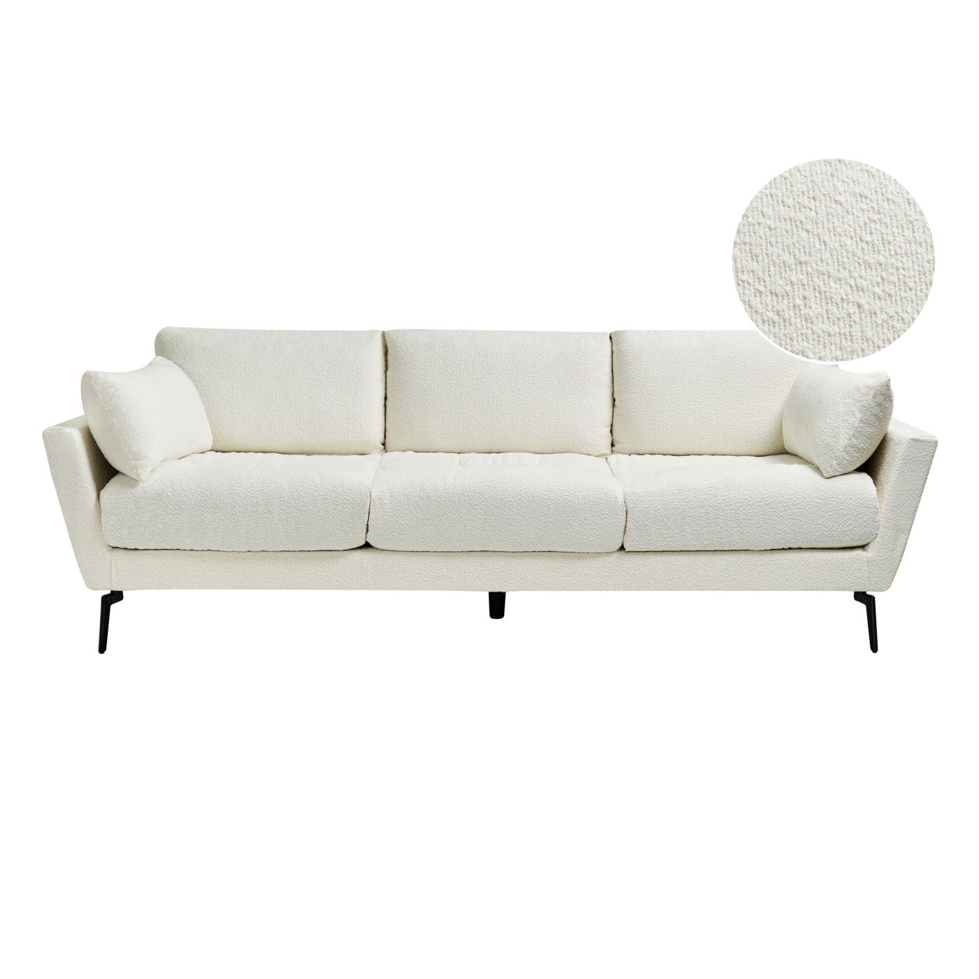 Kanapé 4 személyes NENOLA Buklé Törtfehér - 2