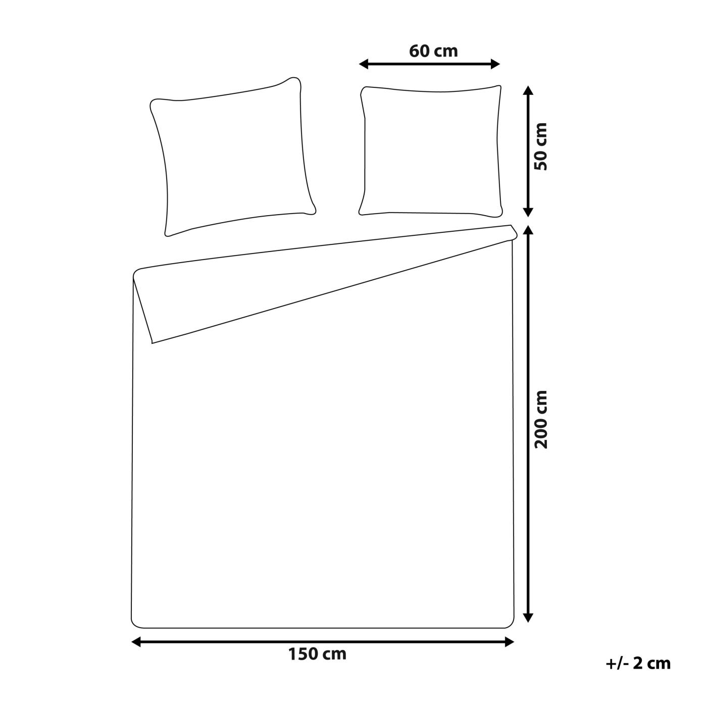 Paplanhuzat szett PARKROSE Pamut szatén 150 x 200 cm Zöld - 5