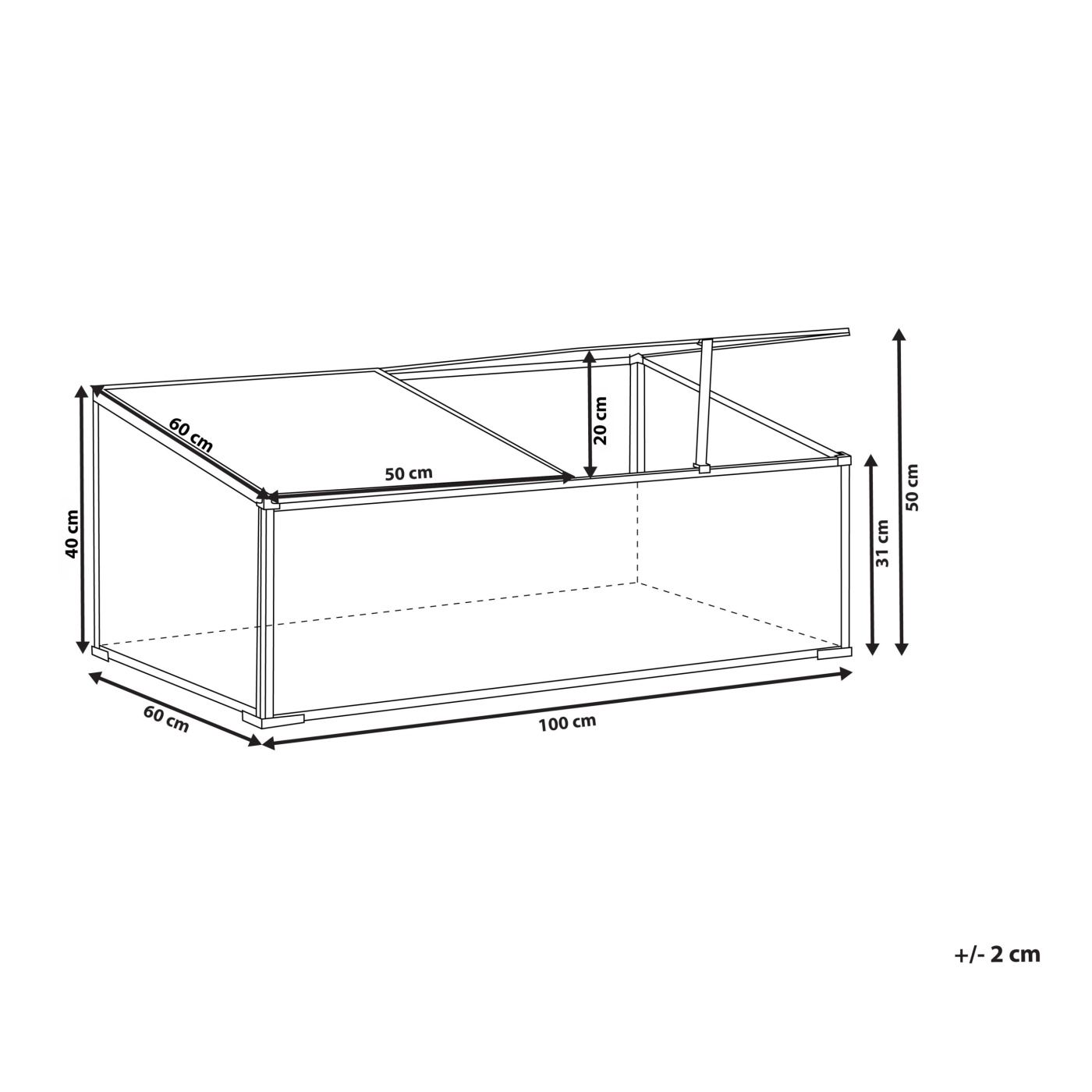 Kerti üvegház SERIFOS Ezüst 60 cm - 3