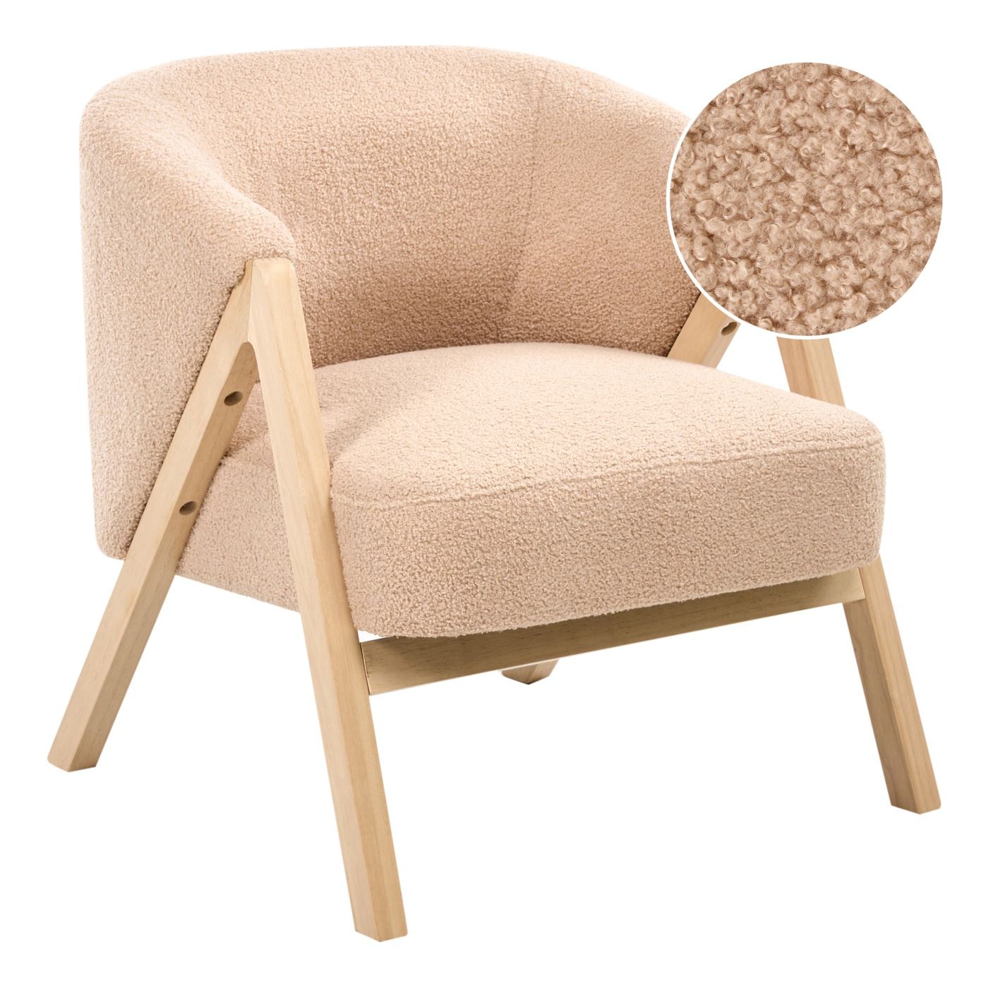 Fotel SKEI Buklé Bézs - 1