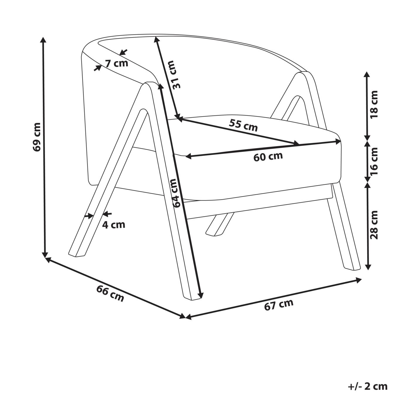 Fotel SKEI Buklé Bézs - 3