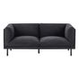 Kanapé 2 személyes VORGOD Fekete thumbnail 2