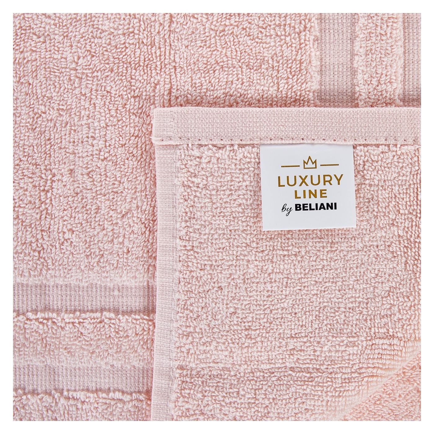 Kilencdarabos törölközőszett ATIU Pamut frottír Pasztellrózsaszín - 4