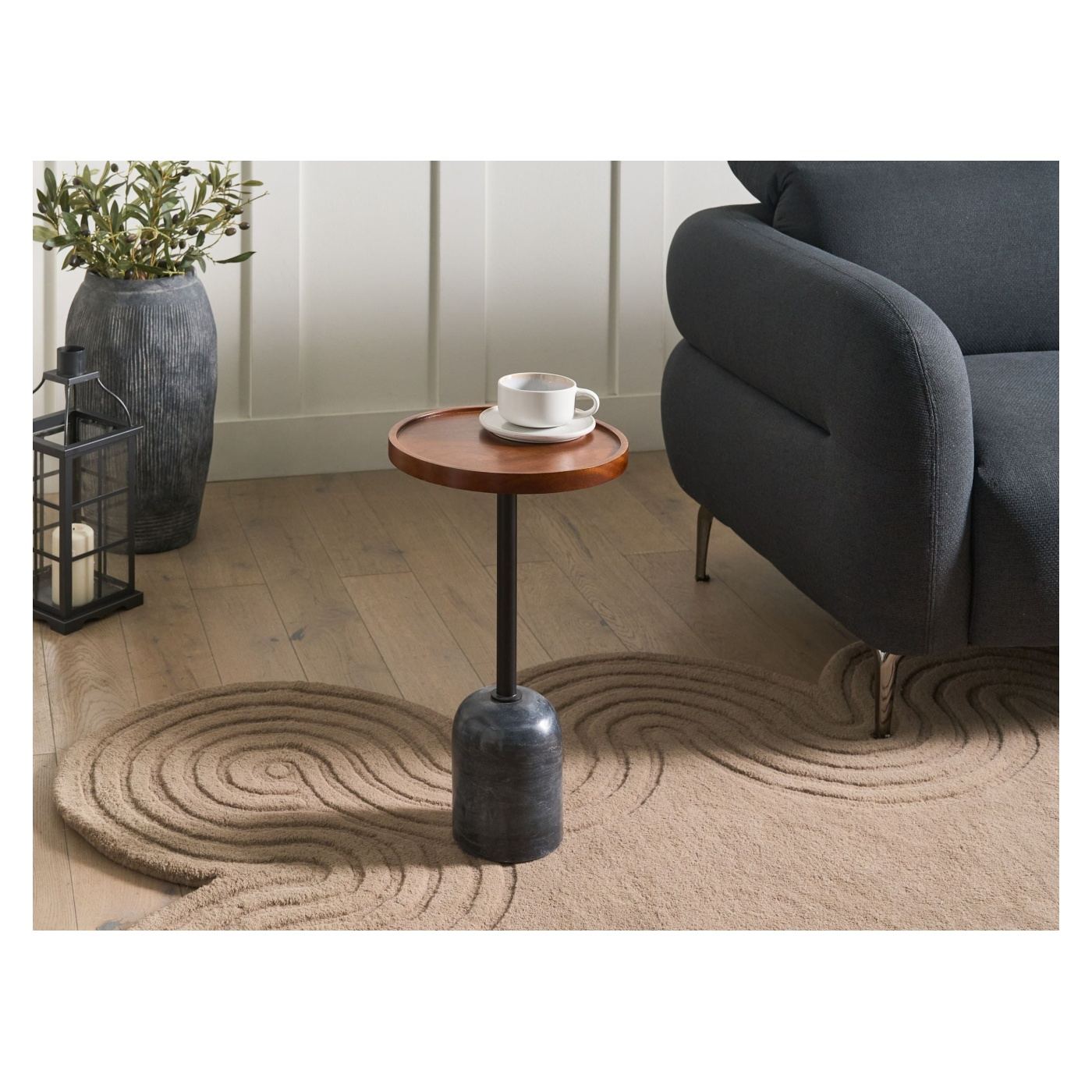 Kisasztal RAINY Fém Fekete - 1