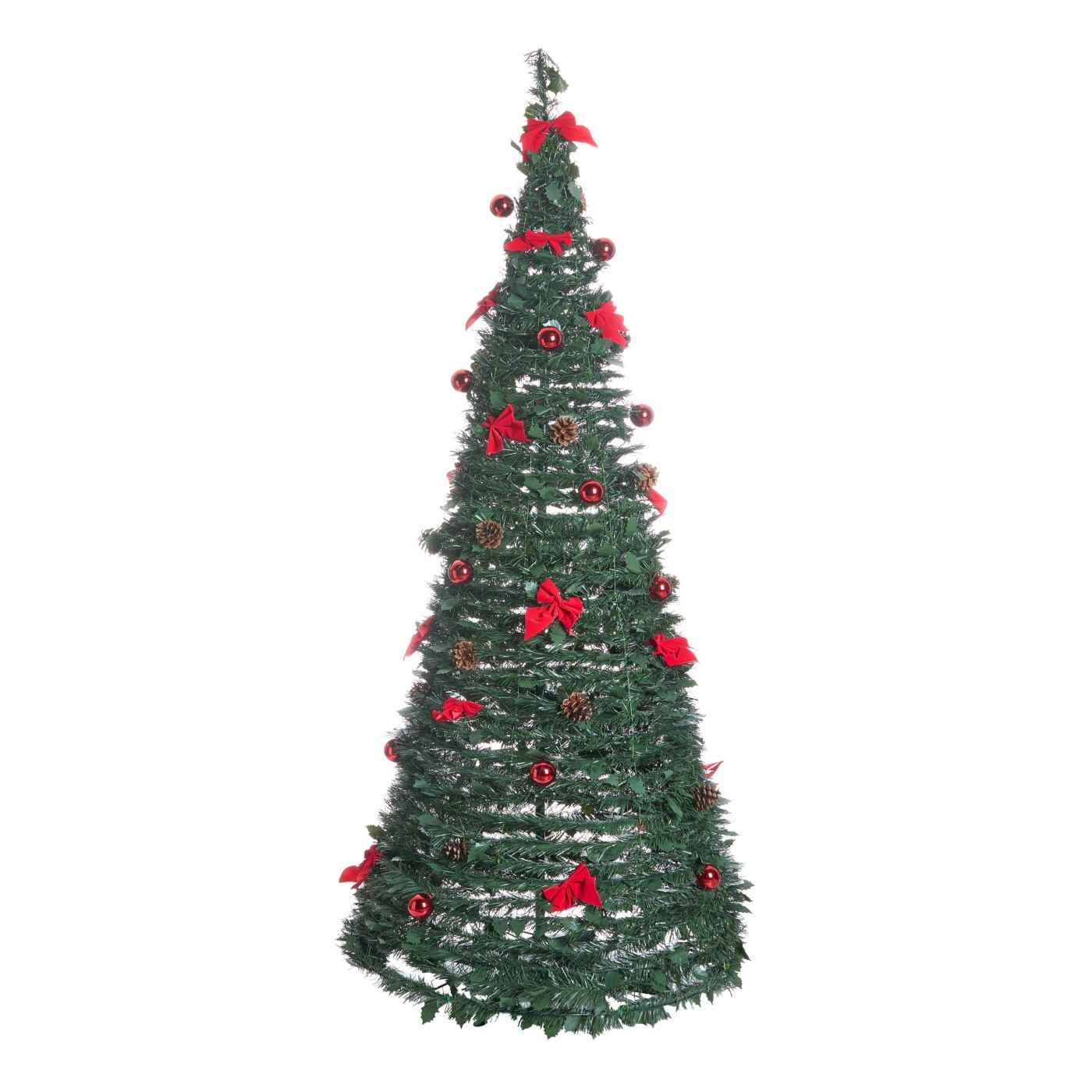 Karácsonyfa Összecsukható LED PINEORA 185 cm Zöld - 4