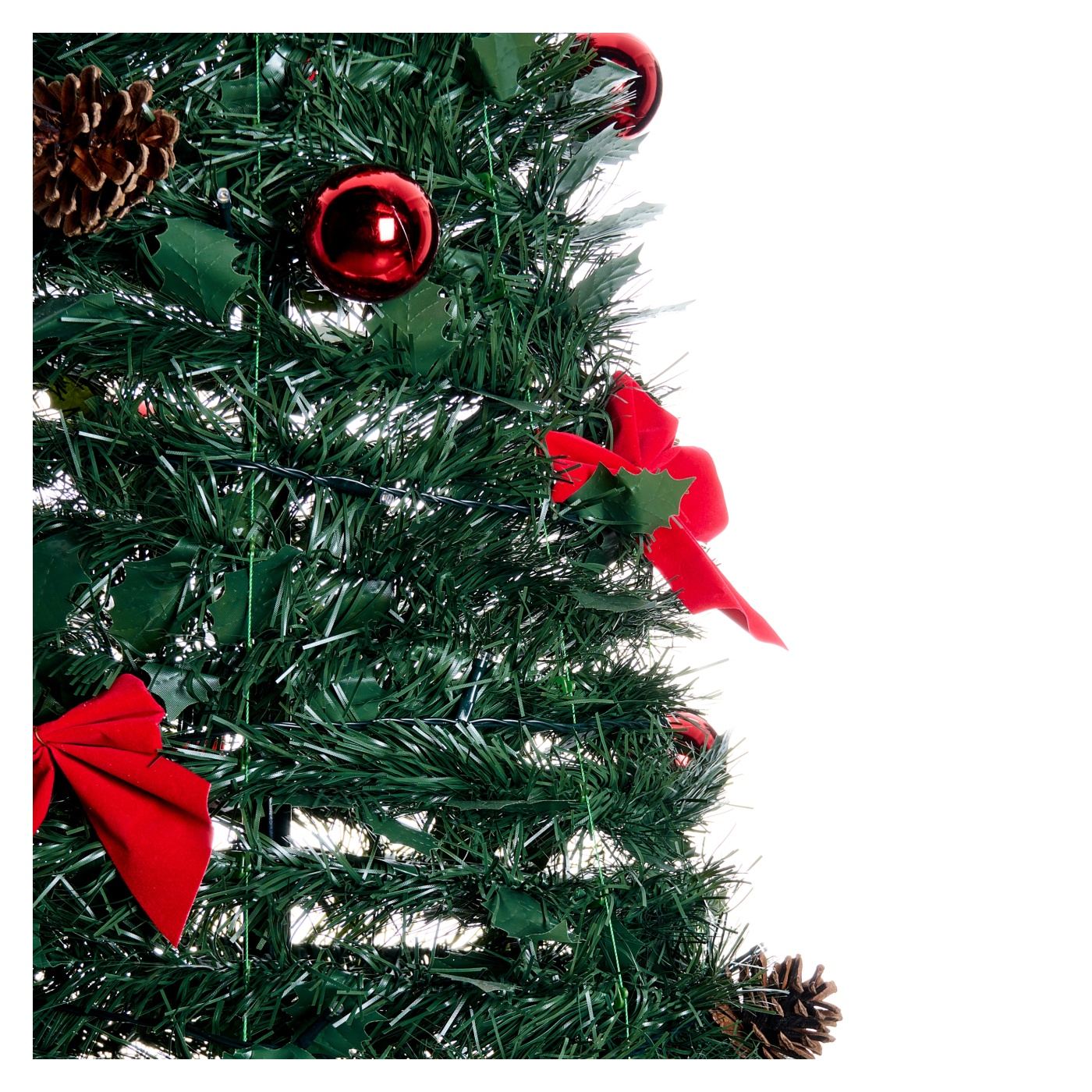 Karácsonyfa Összecsukható LED PINEORA 185 cm Zöld - 5