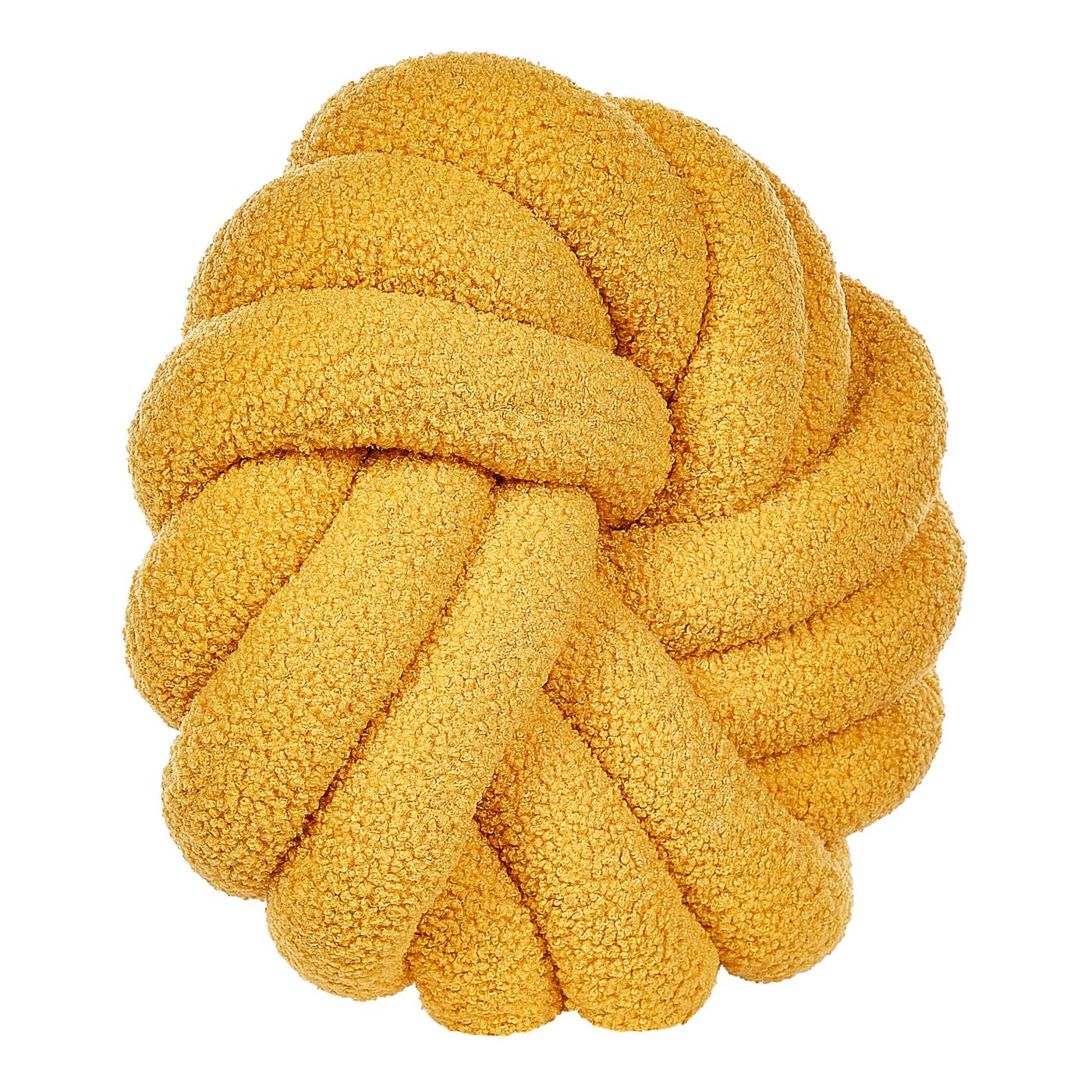 2 db díszpárna AKOLA Buklé 31 x 31 cm Mustársárga Egyszínű - 5