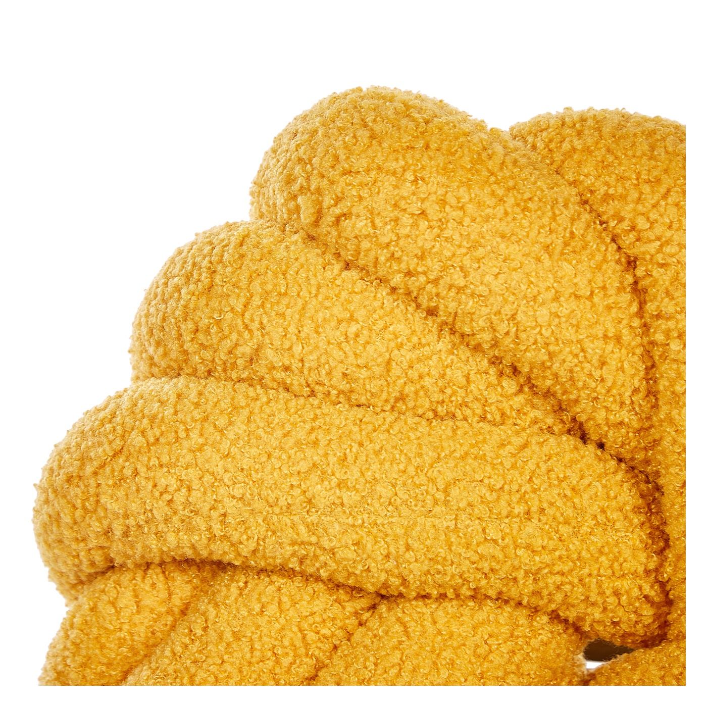 2 db díszpárna AKOLA Buklé 31 x 31 cm Mustársárga Egyszínű - 6