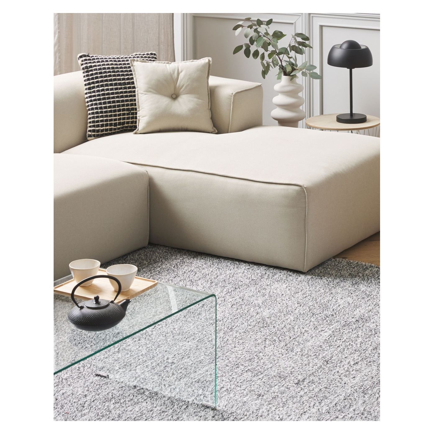 Shaggy szőnyeg DEMRE Szürke 200 x 300 cm - 1