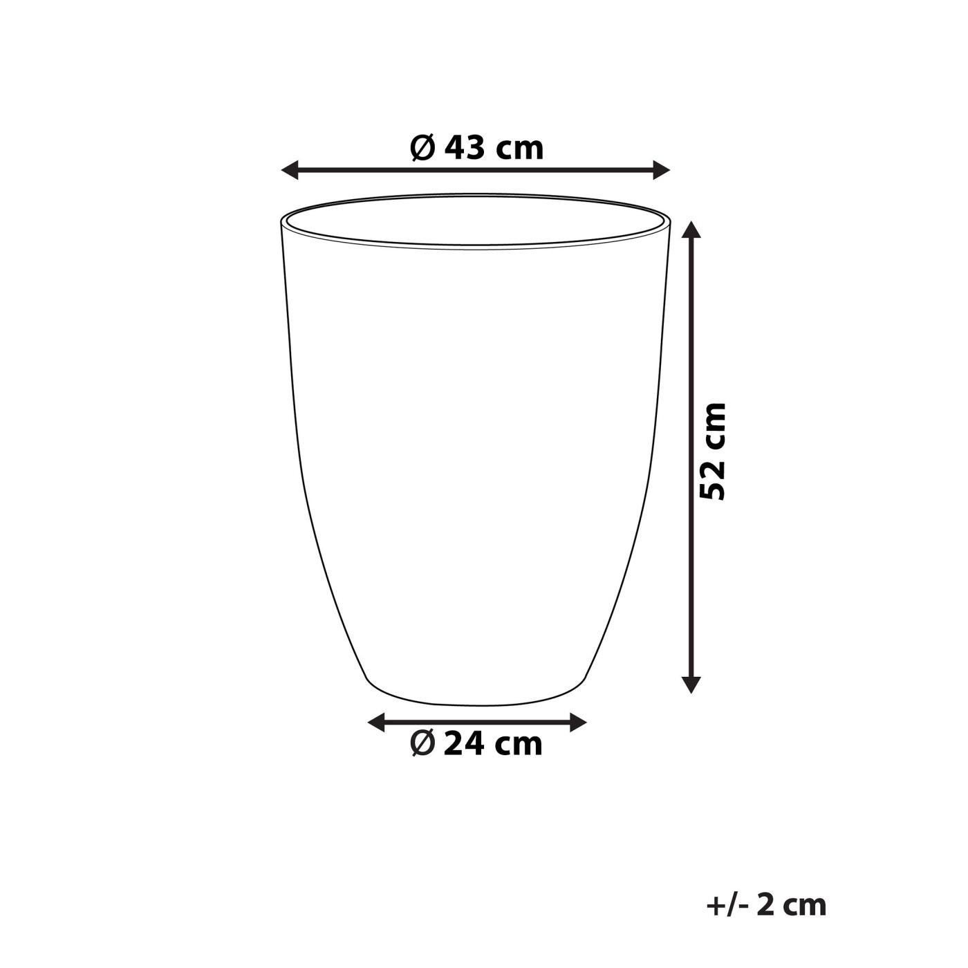 Virágcserép CROTON 43 cm Törtfehér - 3