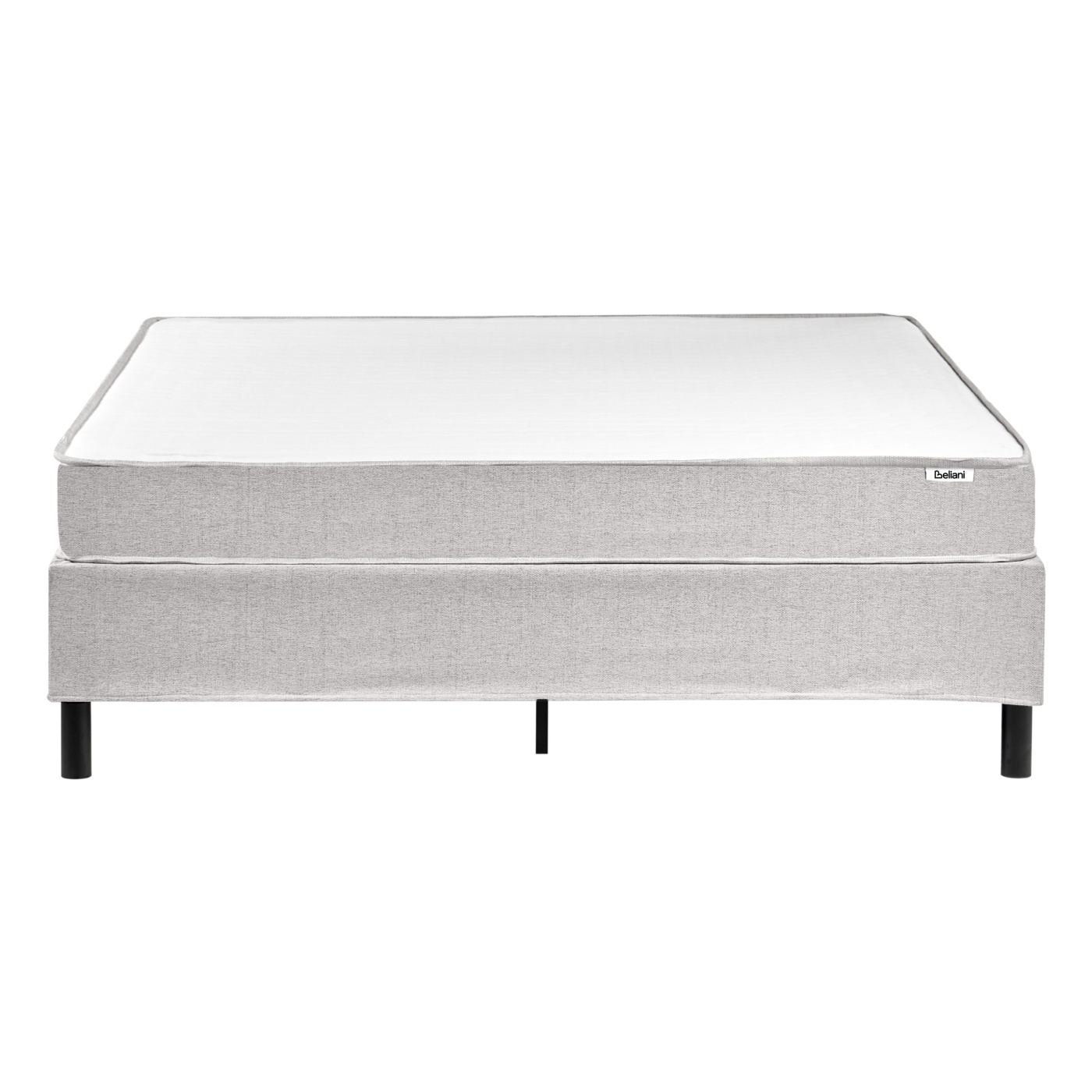 Fejtámla nélküli boxspring ágy COUNTESS 160 x 200 cm Világosszürke - 5