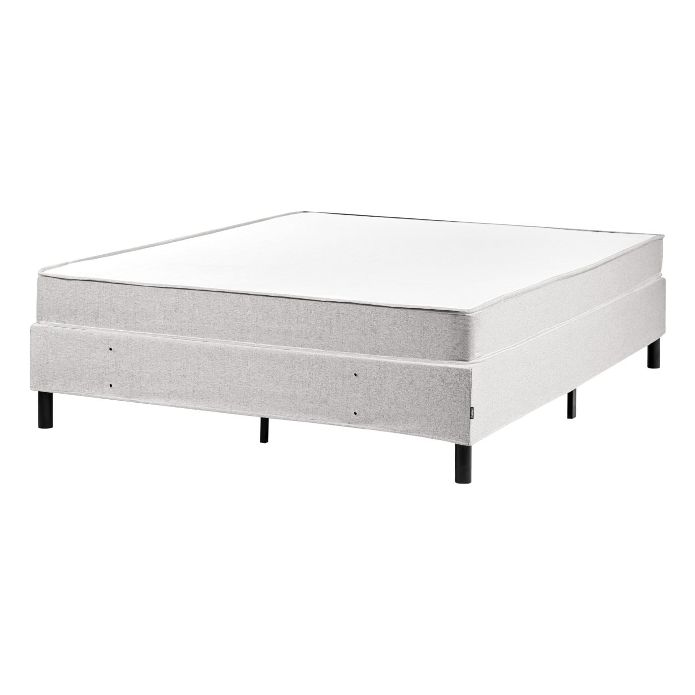 Fejtámla nélküli boxspring ágy COUNTESS 160 x 200 cm Világosszürke - 7