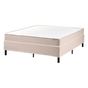 Fejtámla nélküli boxspring ágy COUNTESS 140 x 200 cm Bézs thumbnail 2