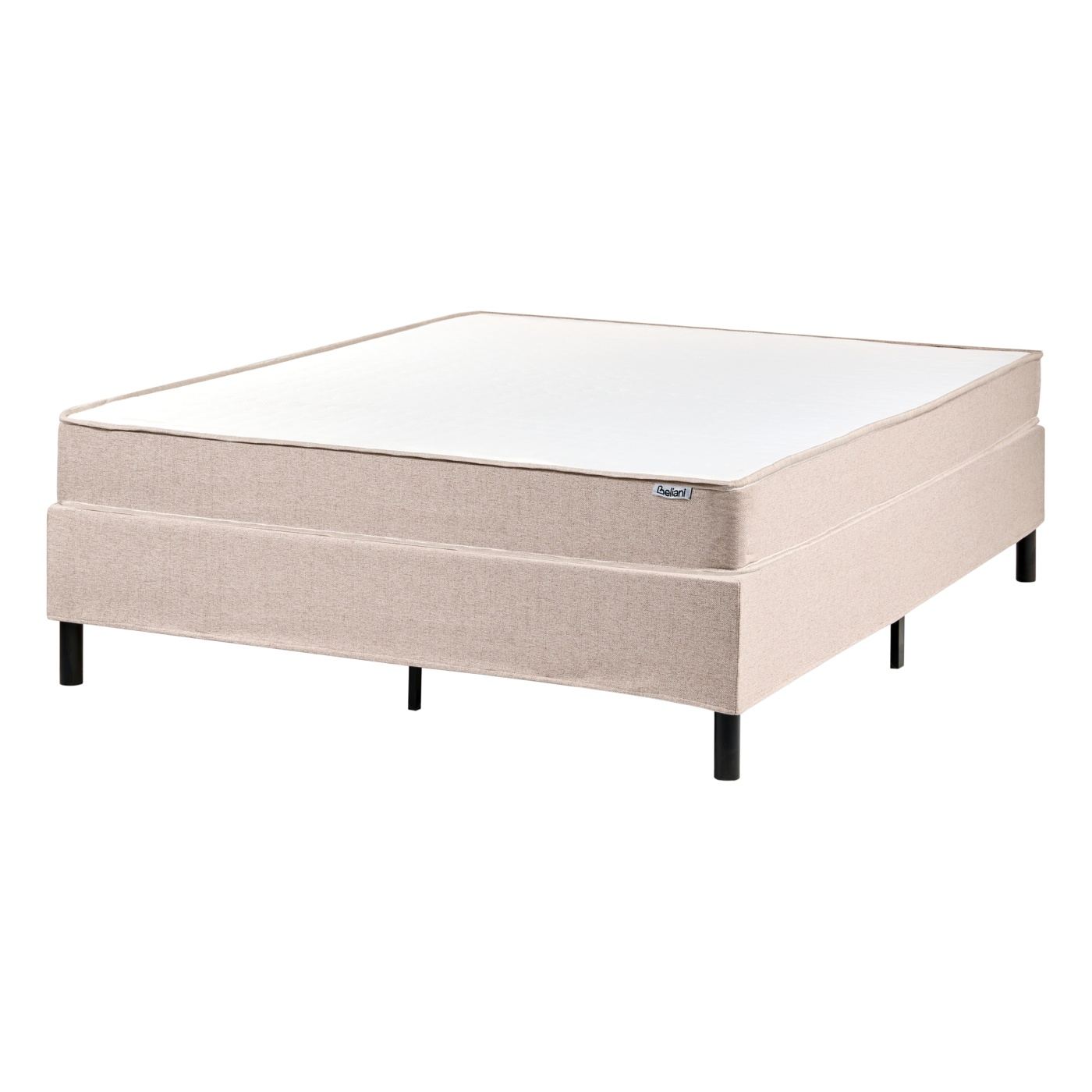 Fejtámla nélküli boxspring ágy COUNTESS 140 x 200 cm Bézs - 2