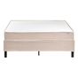 Fejtámla nélküli boxspring ágy COUNTESS 140 x 200 cm Bézs thumbnail 4