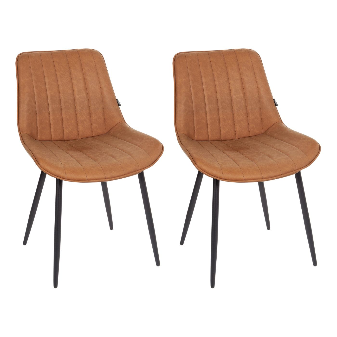 Étkezőszék kétdarabos szettben DUBROVNIK Műbőr Barna - 2