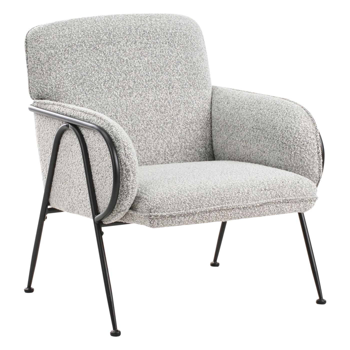 Fotel TRYSNES Fekete/fehér - 4