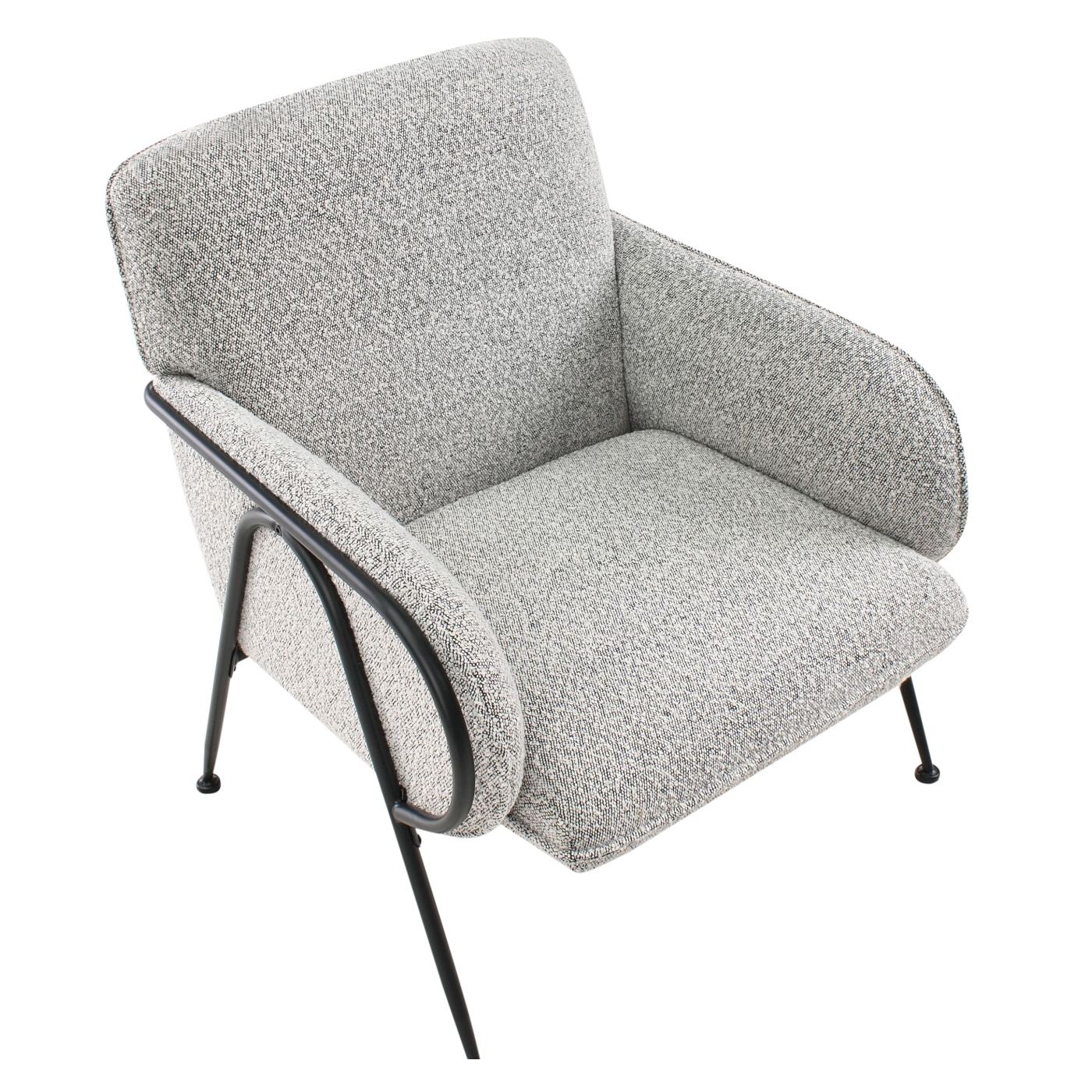 Fotel TRYSNES Fekete/fehér - 7