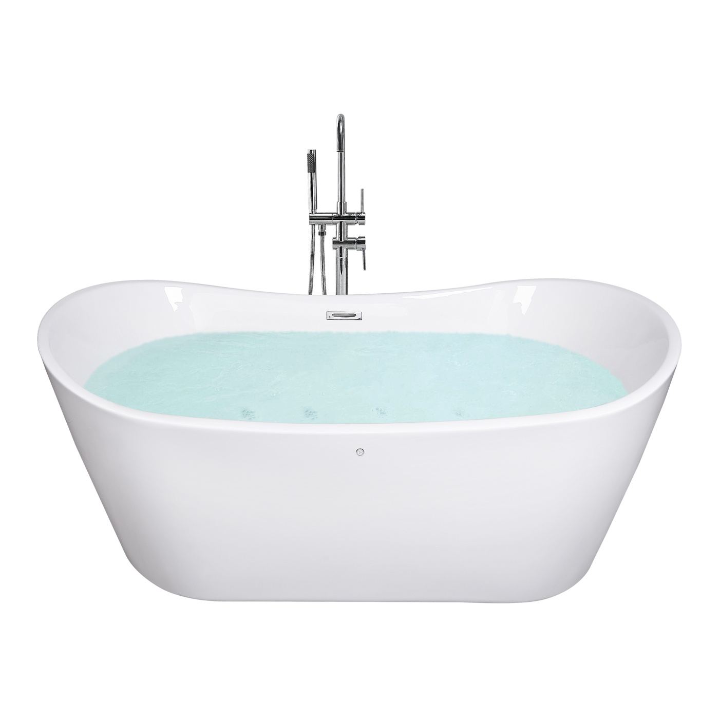 Szabadon álló fürdőkád ANTIGUA 180 x 78 cm Fehér - 2