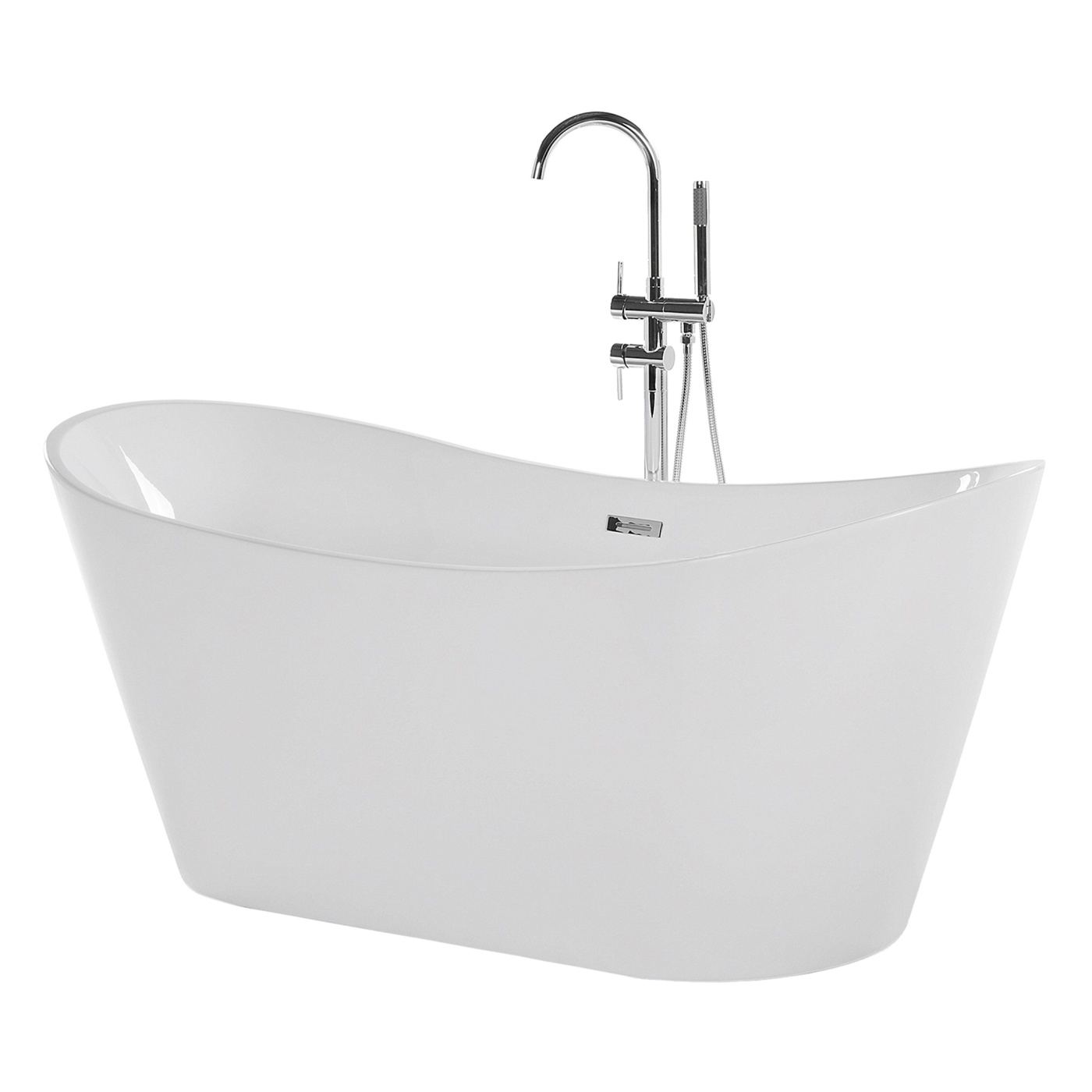 Szabadon álló fürdőkád ANTIGUA 180 x 78 cm Fehér - 5