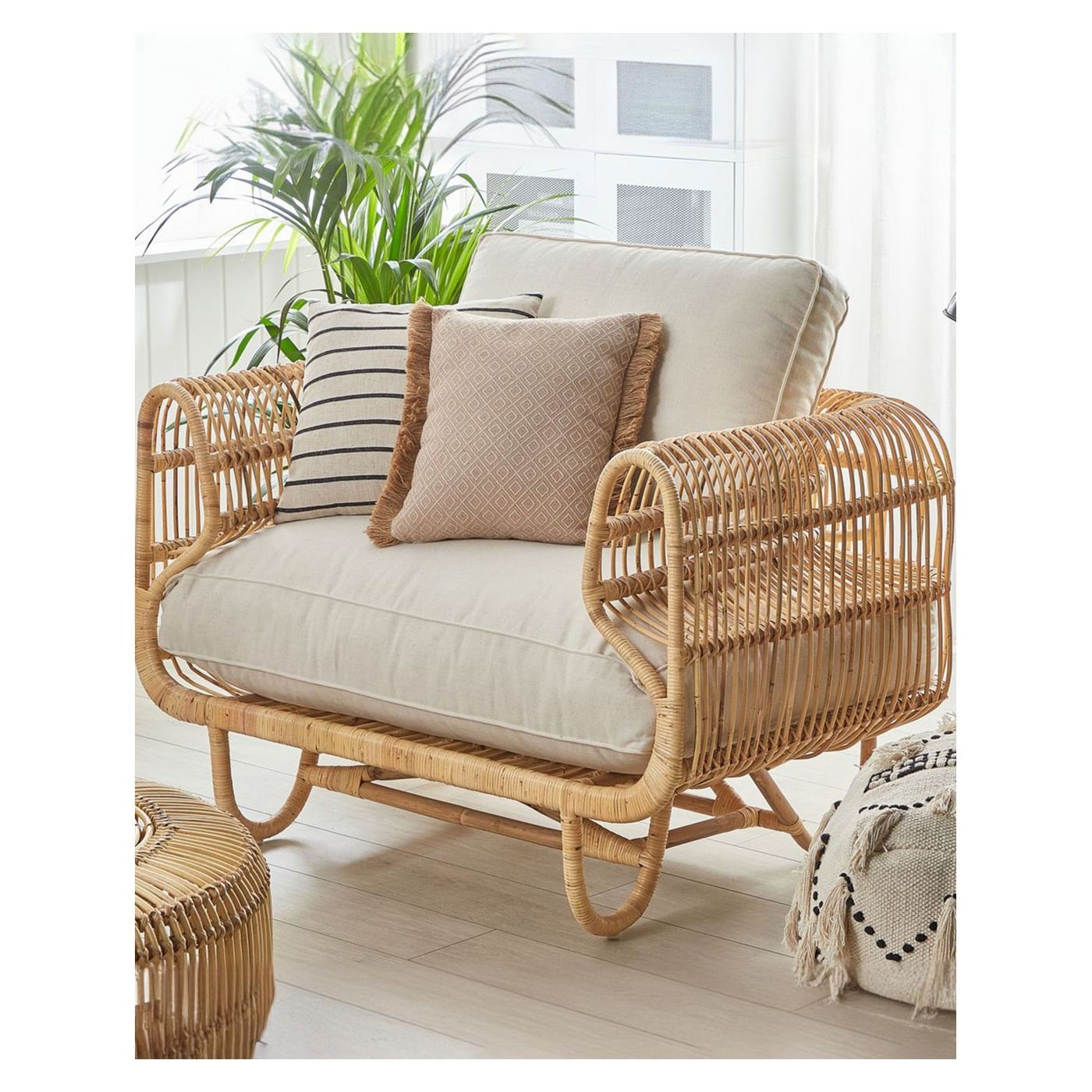 Kerti karosszék DOLCEDO Rattan Természetes - 1