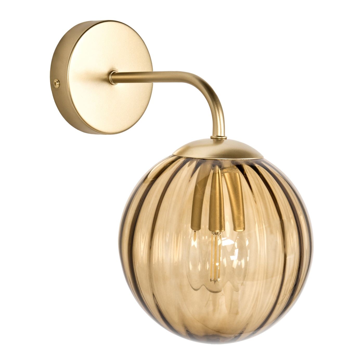 Falilámpa BOOMI Üveg Sötétbarna - 2