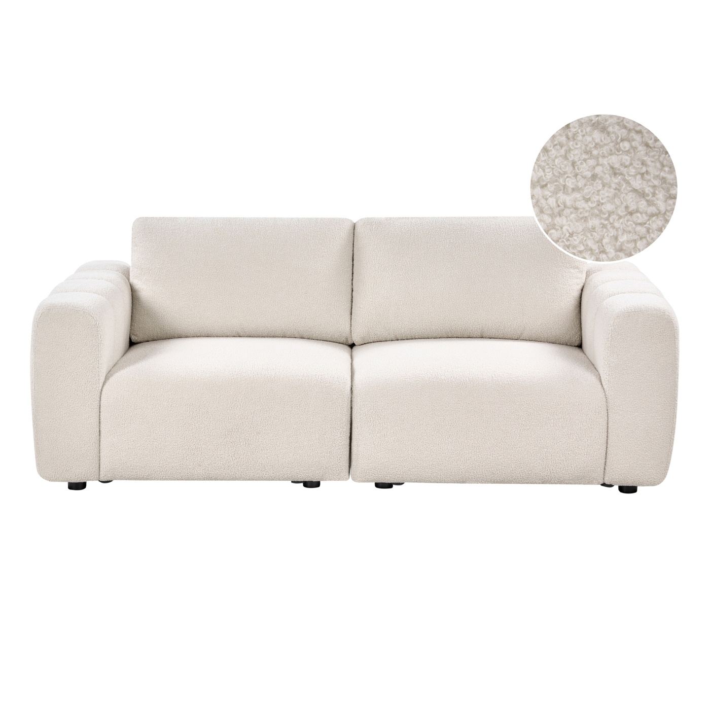 Moduláris kanapé 2 személyes KIVVIK Buklé Törtfehér - 2