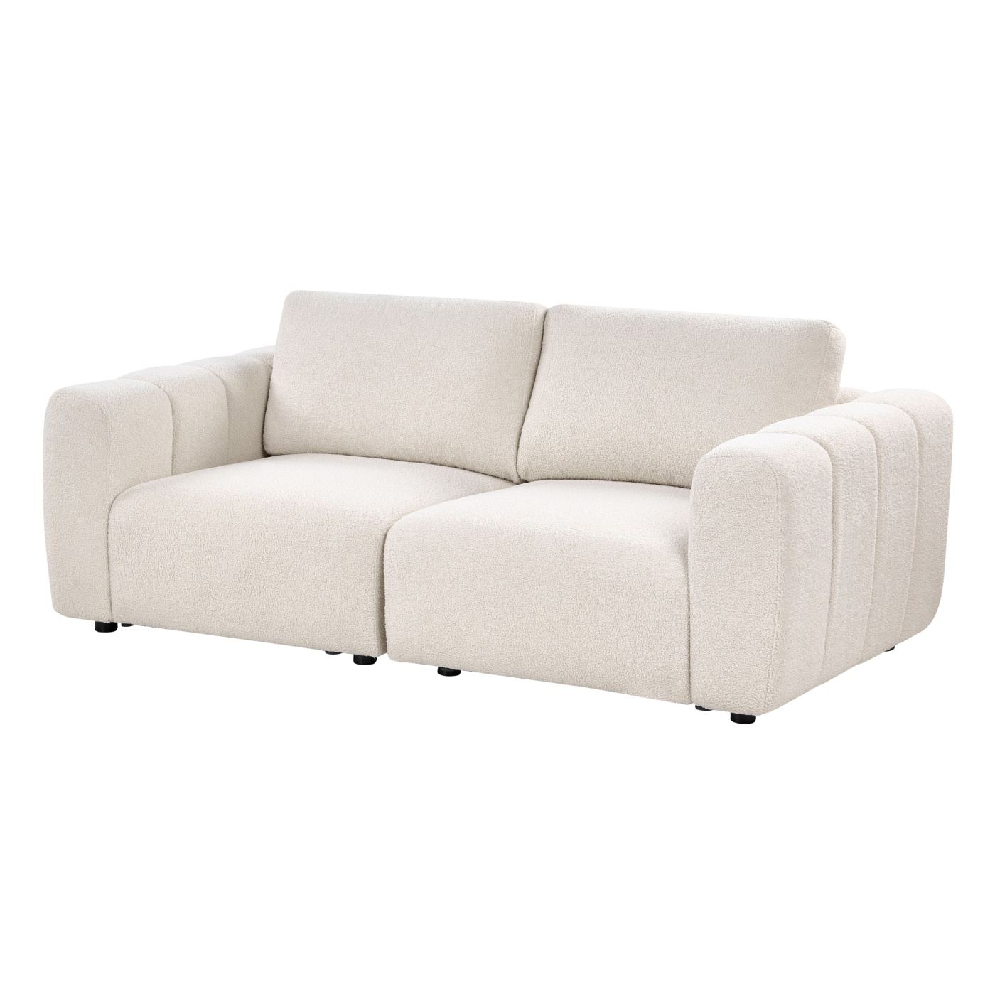 Moduláris kanapé 2 személyes KIVVIK Buklé Törtfehér - 5