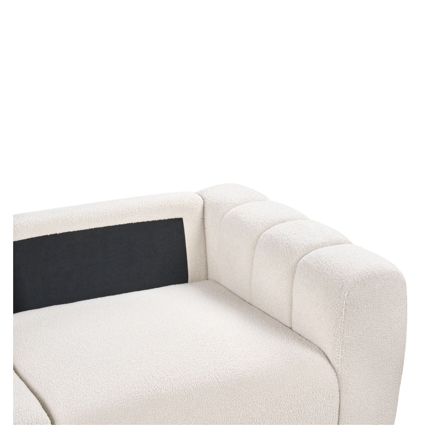 Moduláris kanapé 2 személyes KIVVIK Buklé Törtfehér - 9