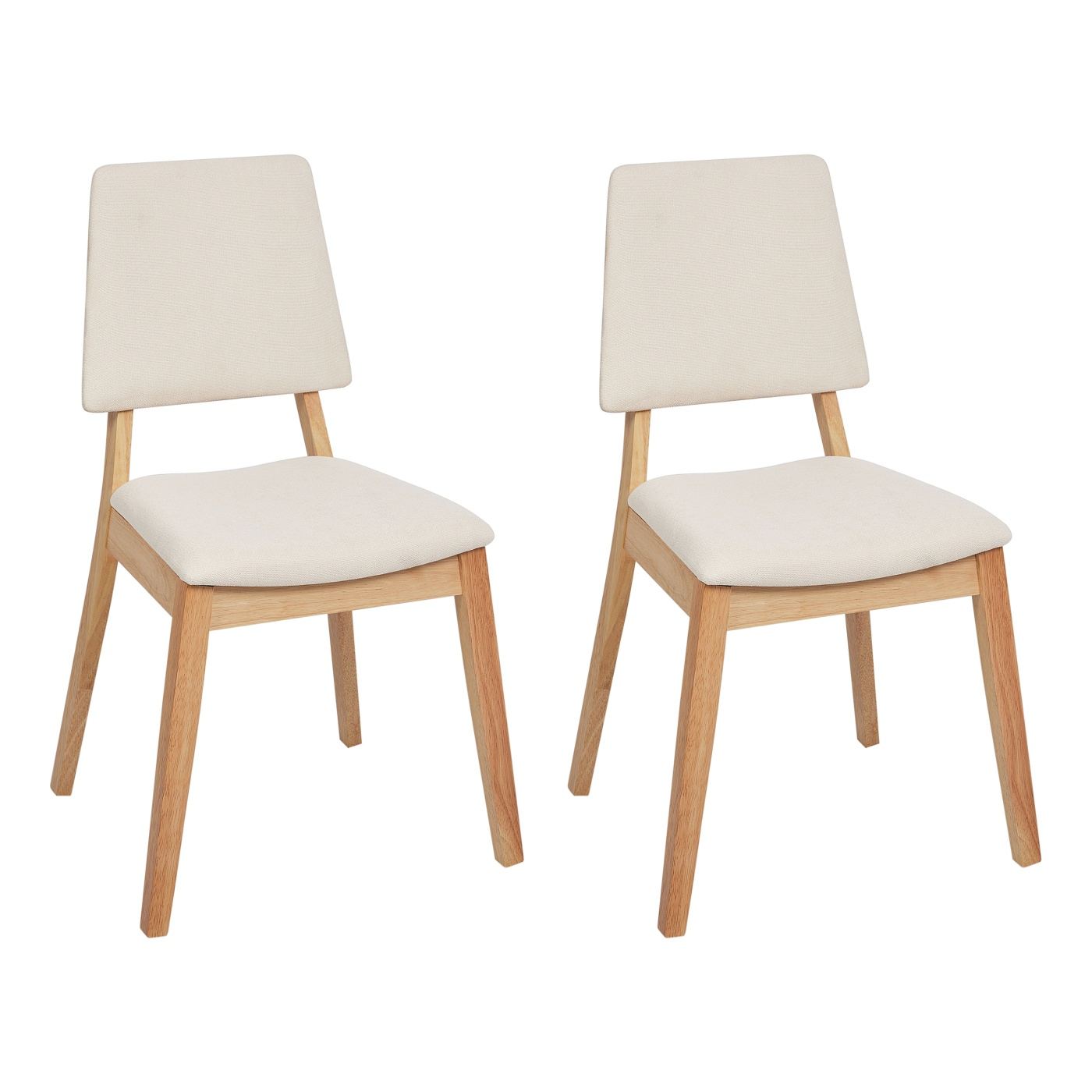 Étkezőszék kétdarabos szettben MERRILL Keményfa Világosbézs - 2