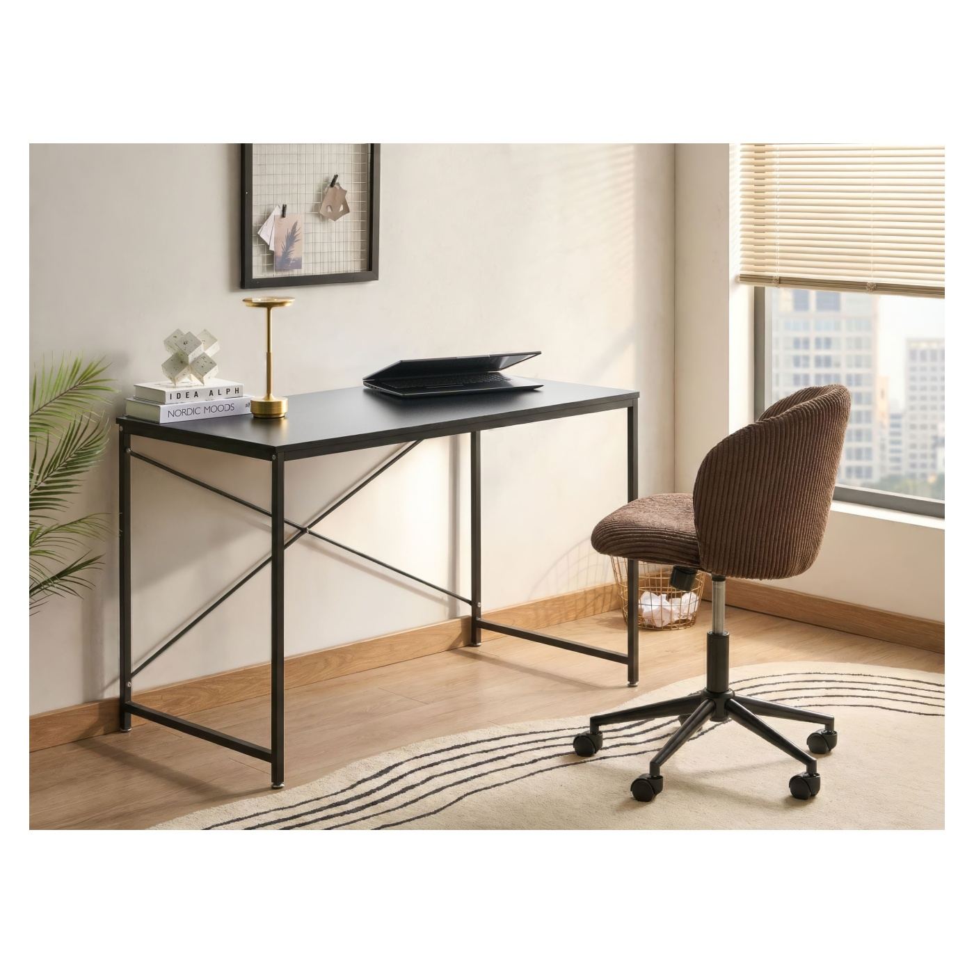 Íróasztal ANDASTE Fekete 120 cm 60 cm - 1