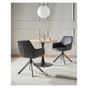 Étkezőszék kétdarabos szettben SANSARC Műbőr Fekete thumbnail 1