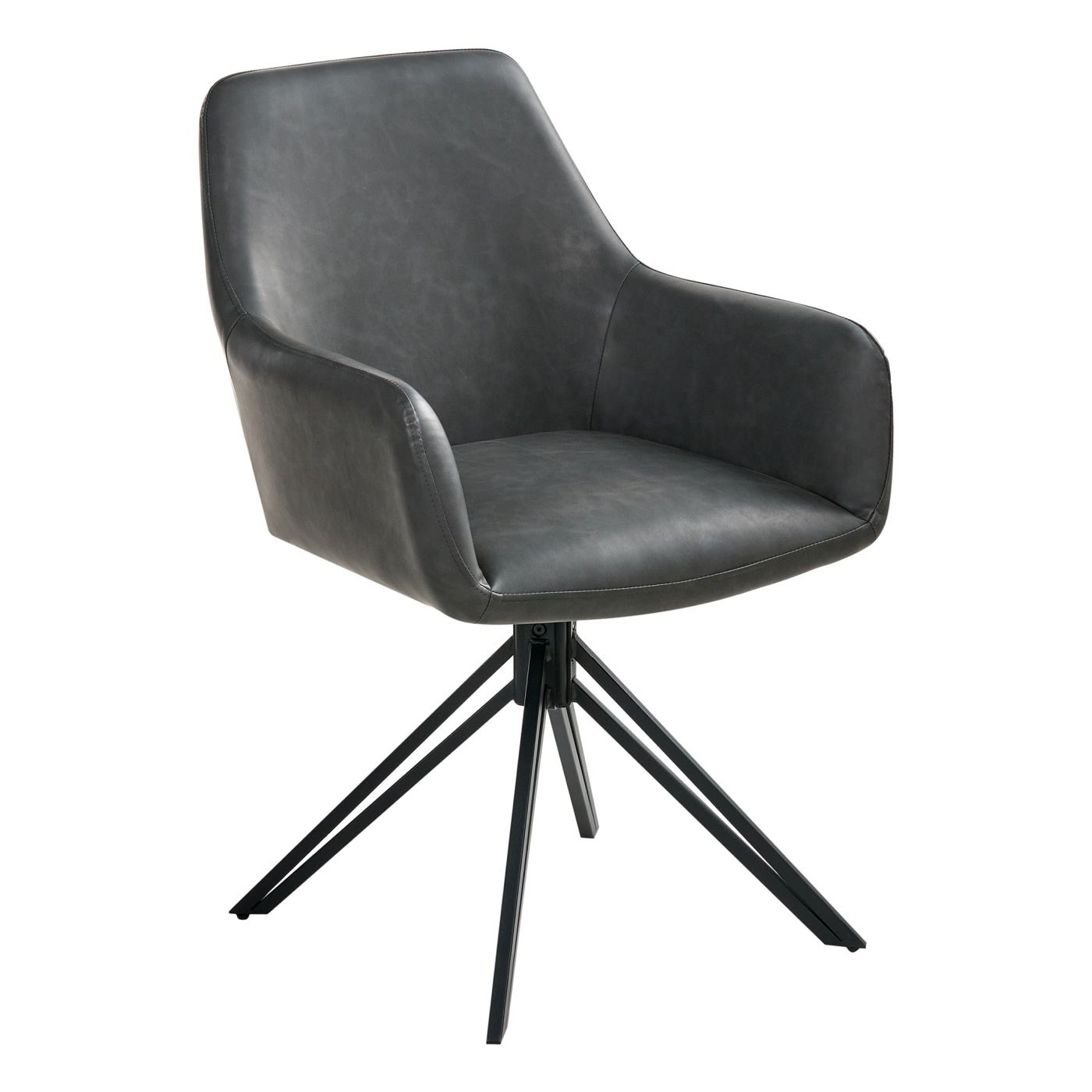 Étkezőszék kétdarabos szettben SANSARC Műbőr Fekete - 4