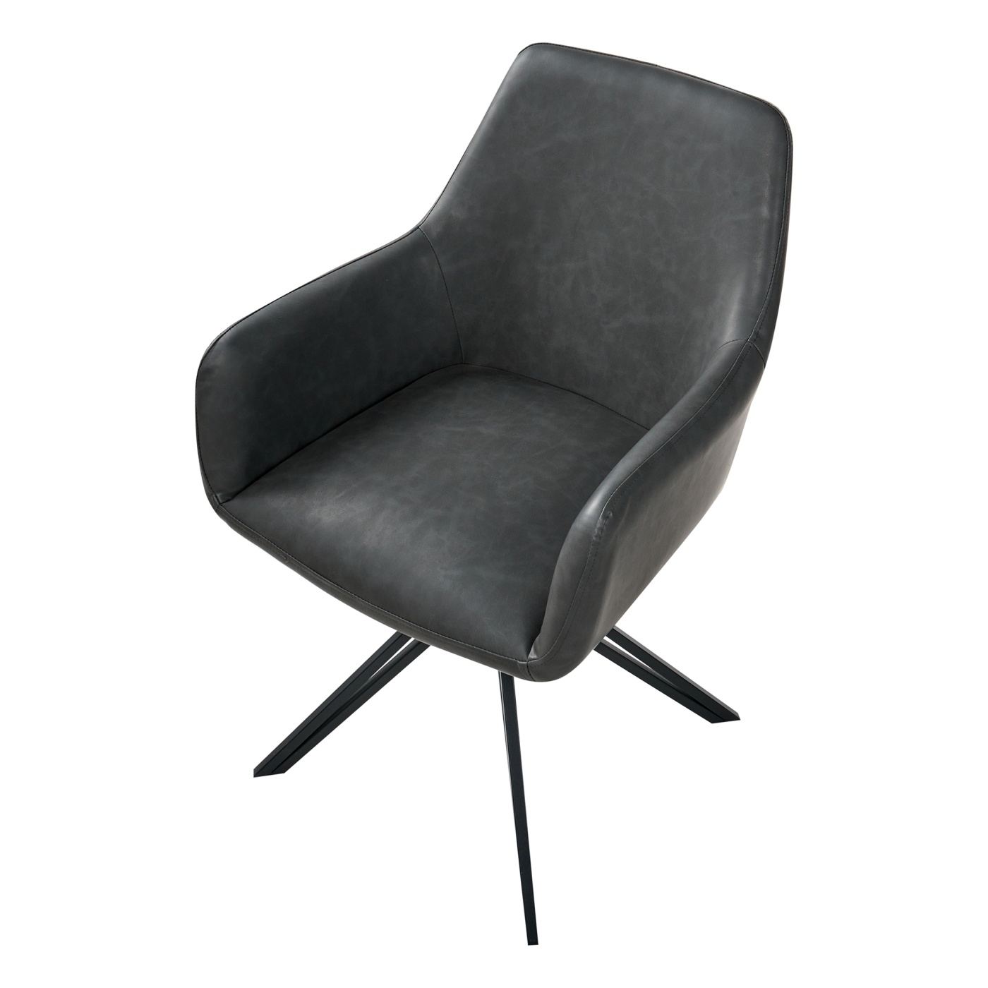 Étkezőszék kétdarabos szettben SANSARC Műbőr Fekete - 7