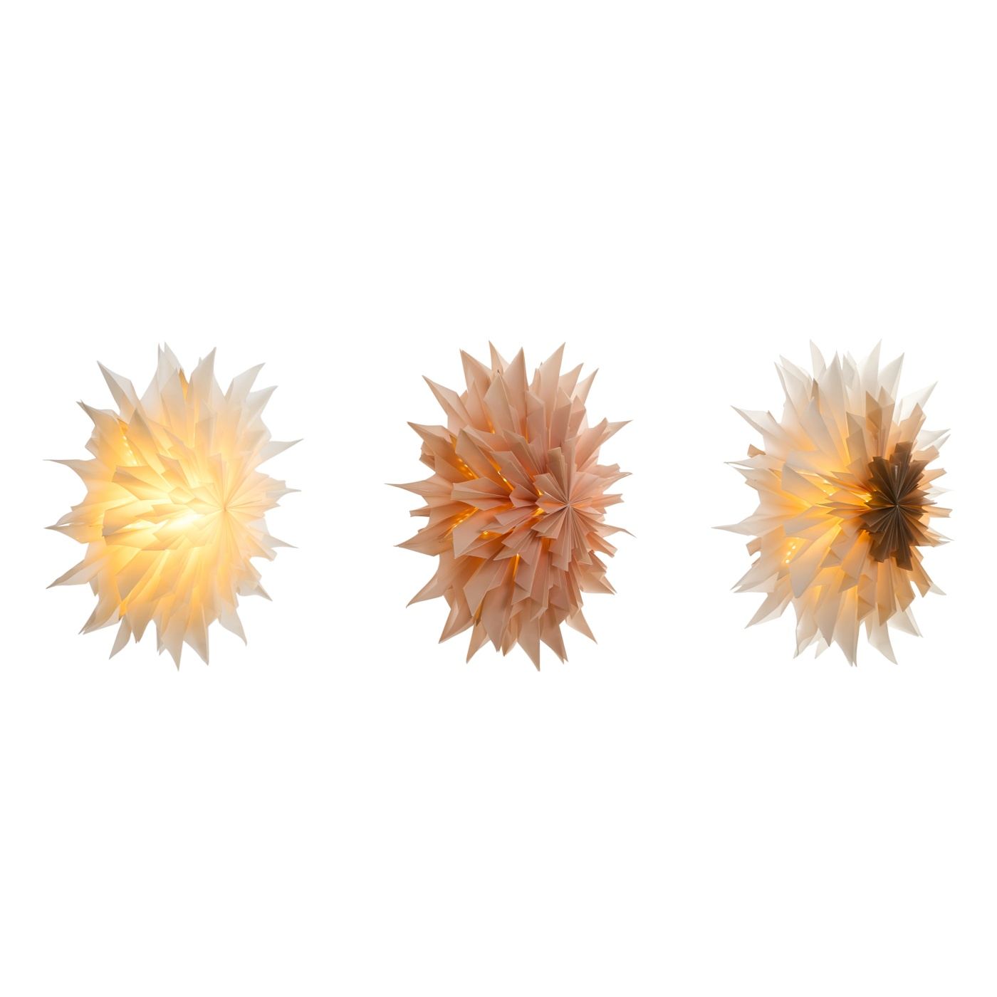 Függődísz háromdarabos szettben LED FORSAN Csillag 41 cm Színes - 5