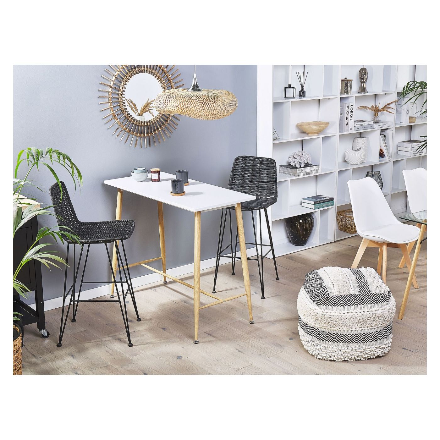 Bárasztal CHAVES Fehér 50 cm 110 cm - 1