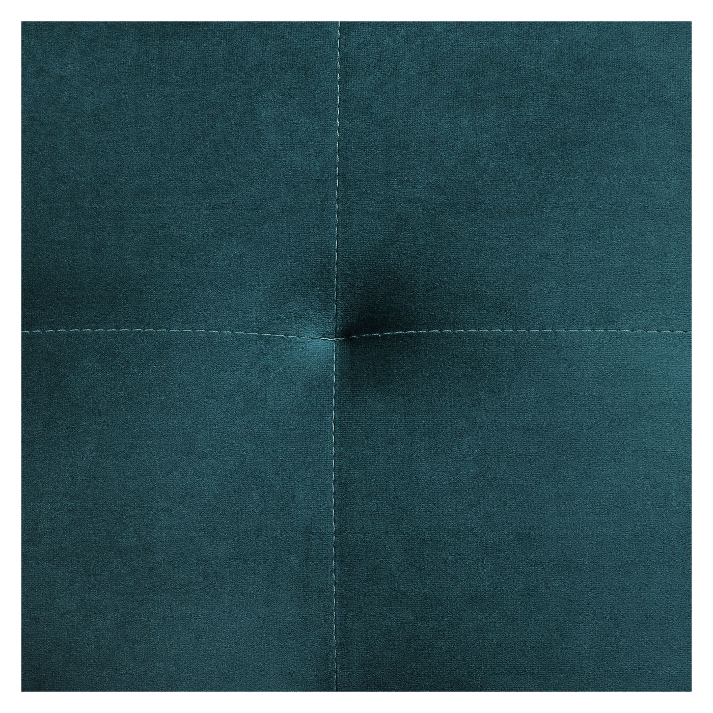 Moduláris sarok kanapéágy 4 személyes ABERDEEN Bársony Kékeszöld Jobb oldali - 7