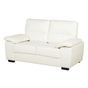 Kanapé 2 személyes VOGAR Műbőr Törtfehér thumbnail 4