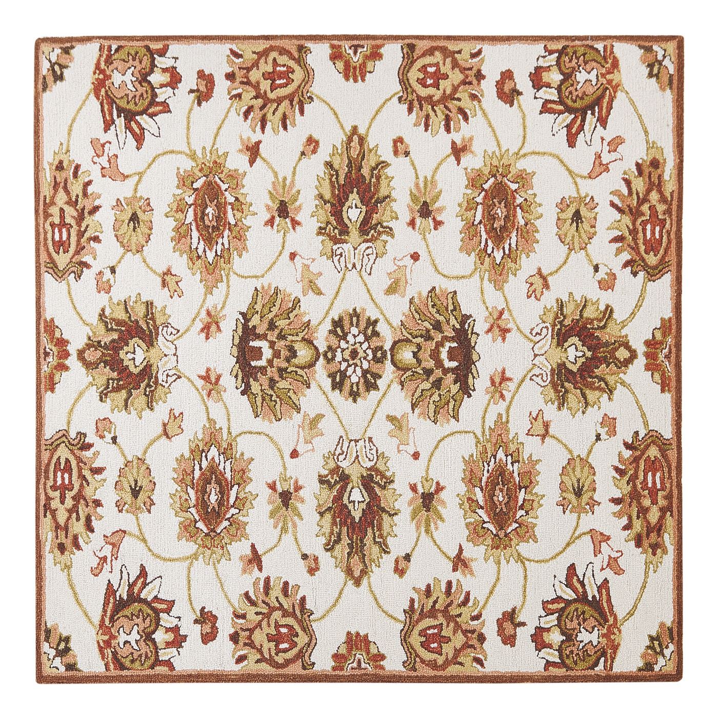 Szőnyeg EZINE Bézs 200 x 200 cm Gyapjú - 1