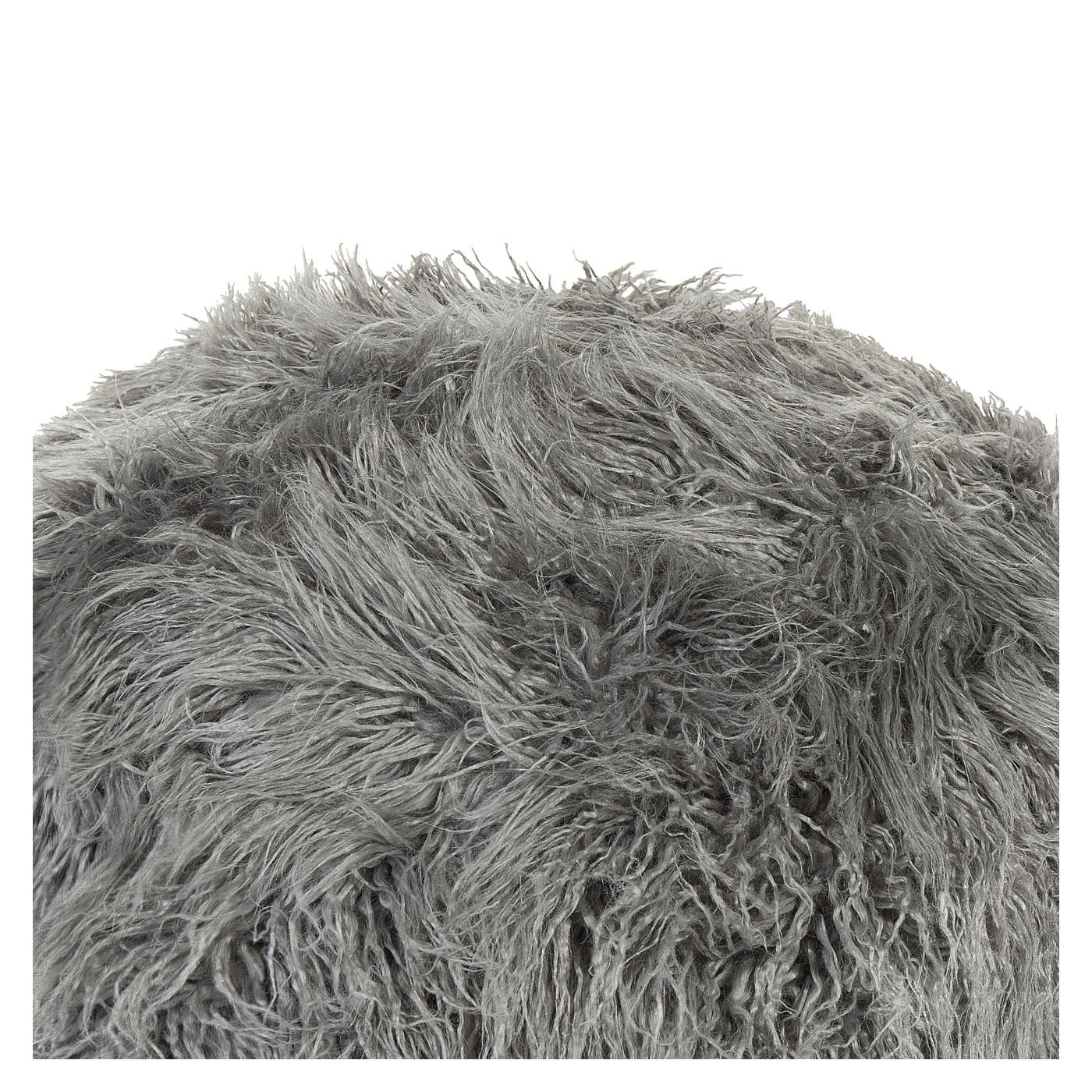 Puff TUKKI Műszőrme Szürke - 4