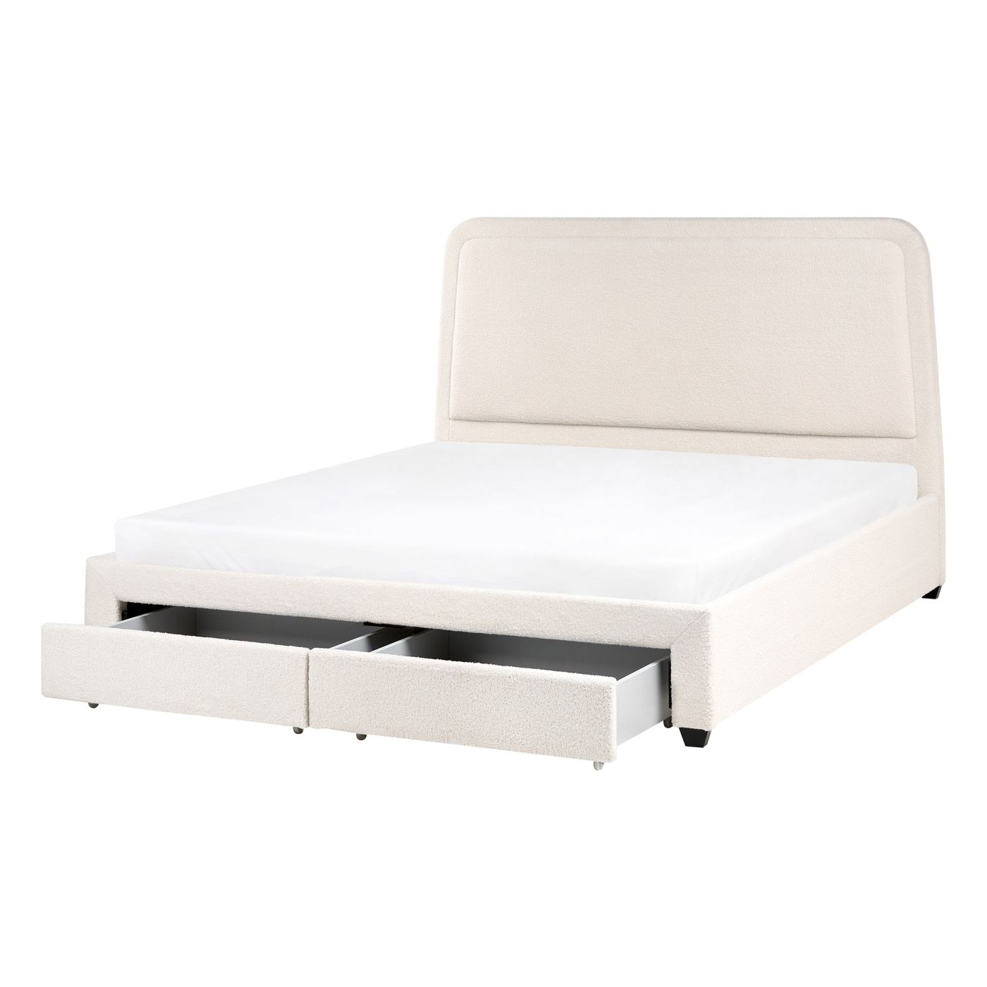 Ágy fiókokkal Buklé SARDENT 180 x 200 cm Törtfehér - 2