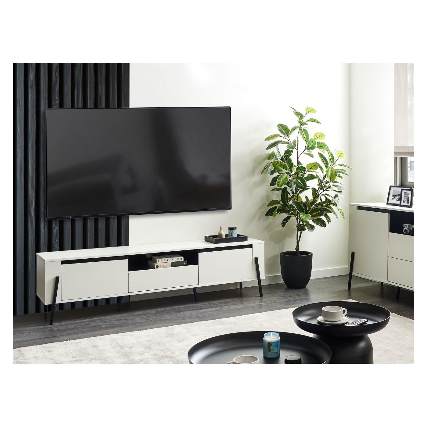 TV állvány BLACKPOOL Fehér - 1