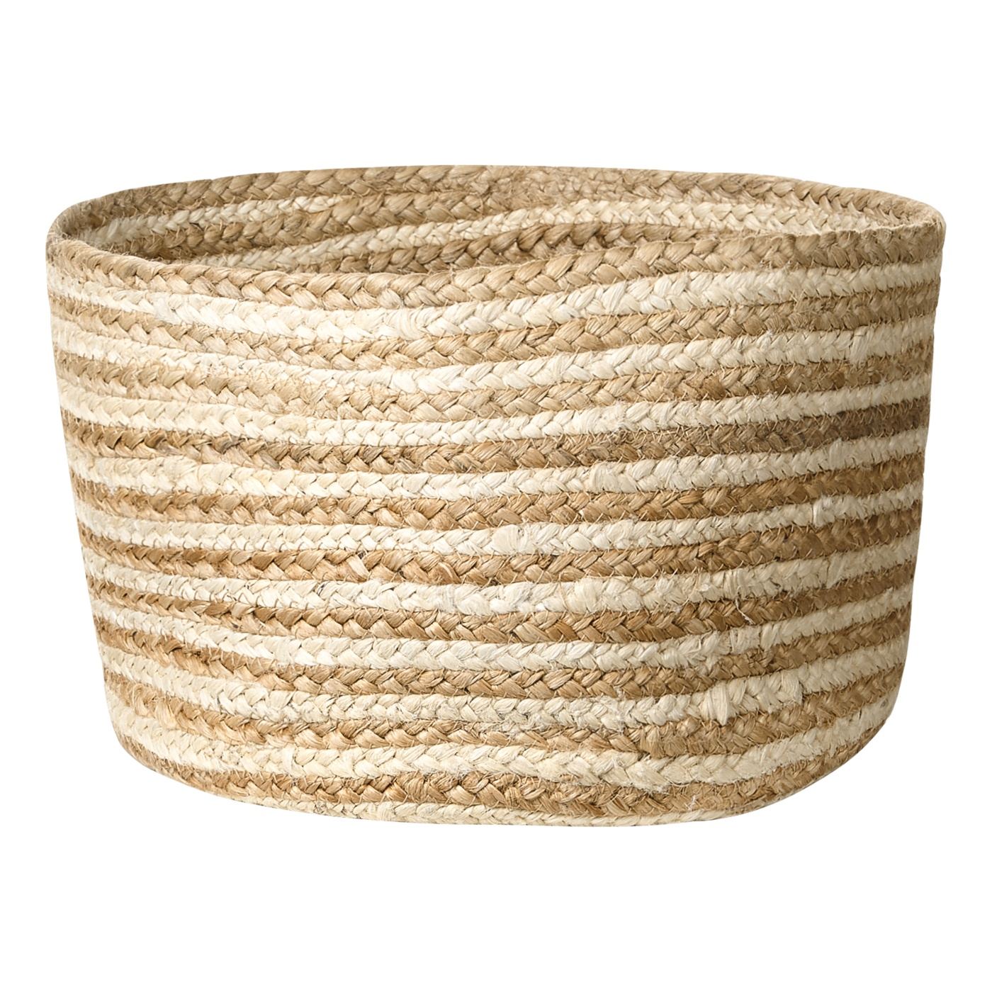 Kosár háromdarabos szettben KAHU Juta zsákvászon Természetes - 4