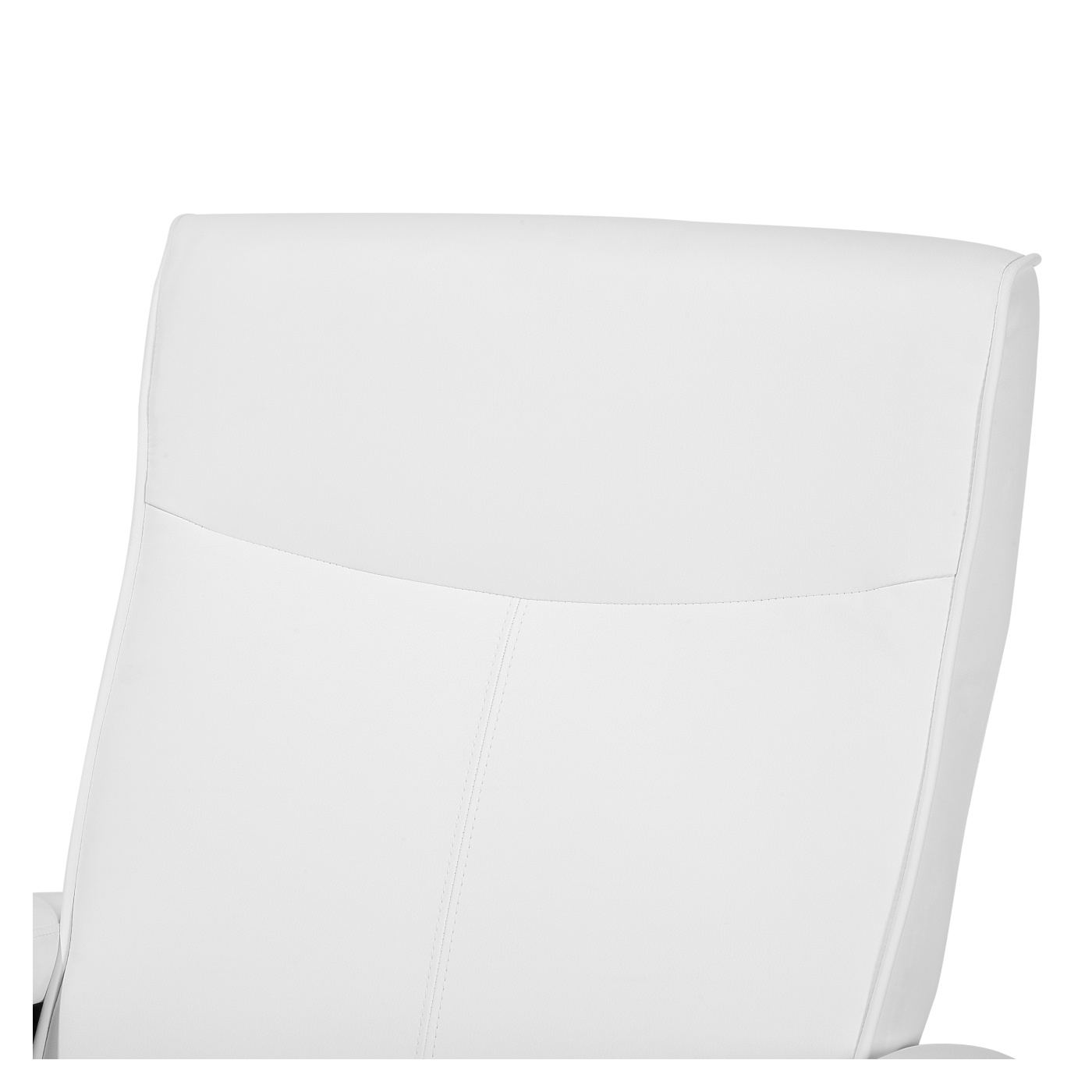 Fekvőszék MIGHT Lábtámasszal Műbőr Fehér - 8