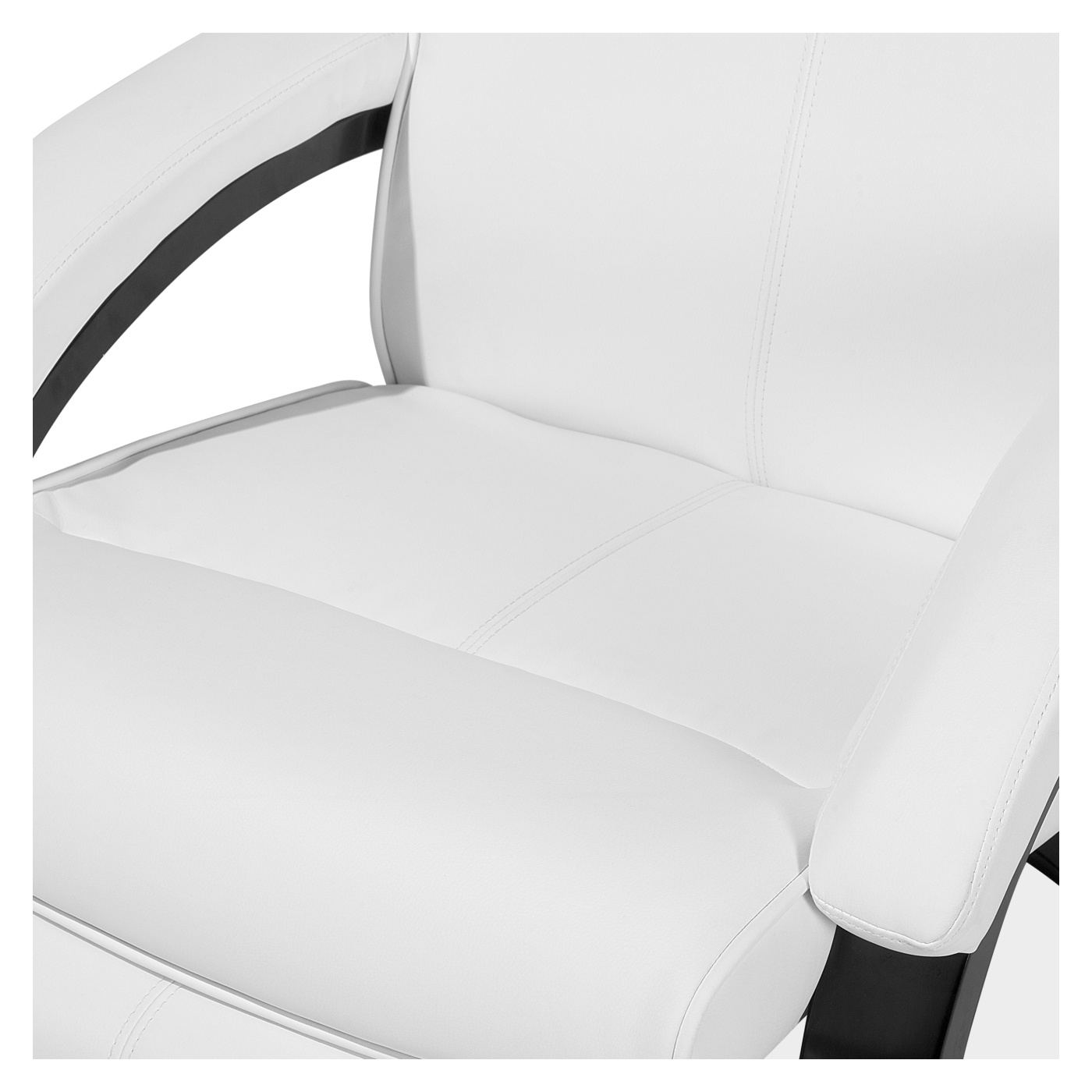 Fekvőszék MIGHT Lábtámasszal Műbőr Fehér - 9