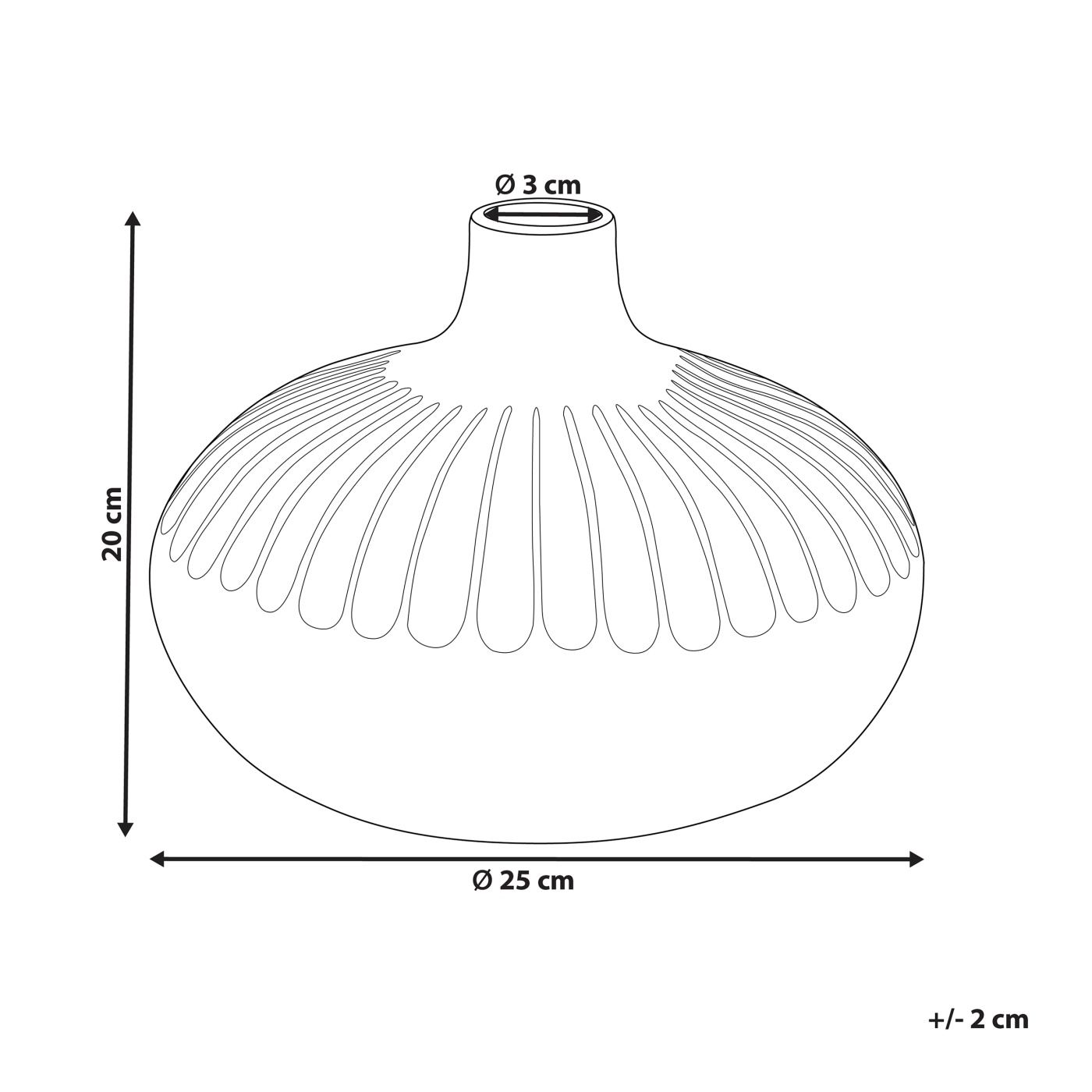 Dekor váza CERCEI Kőcserép 20 cm Arany - 3