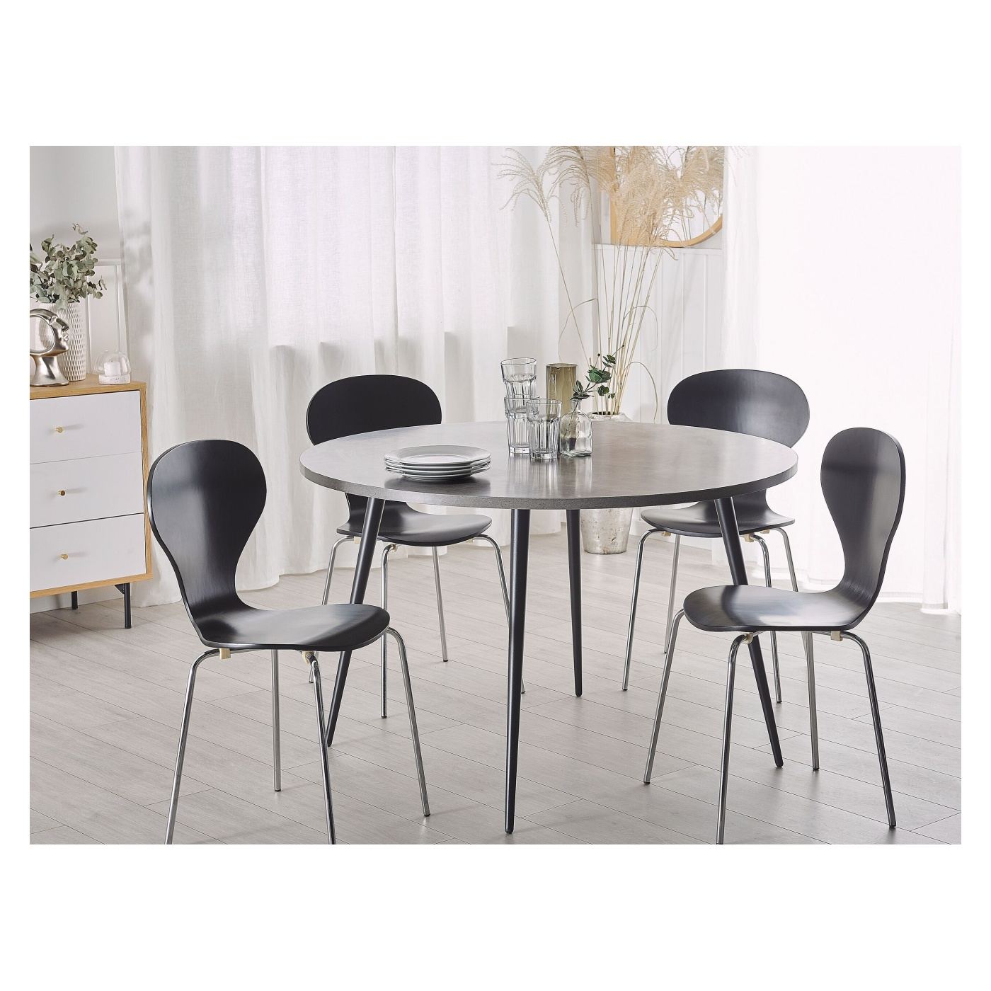Étkezőasztal ODEON Szürke betonhatás 120 cm 120 cm - 1