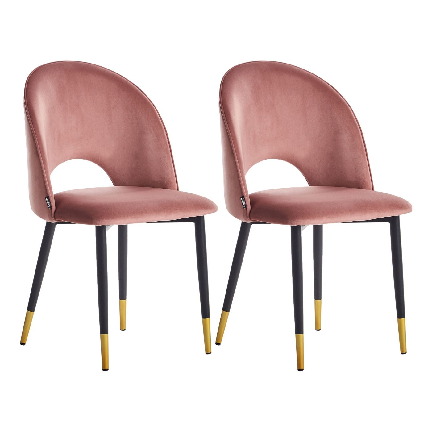 Étkezőszék kétdarabos szettben MAGALIA Bársony Rózsaszín - 2