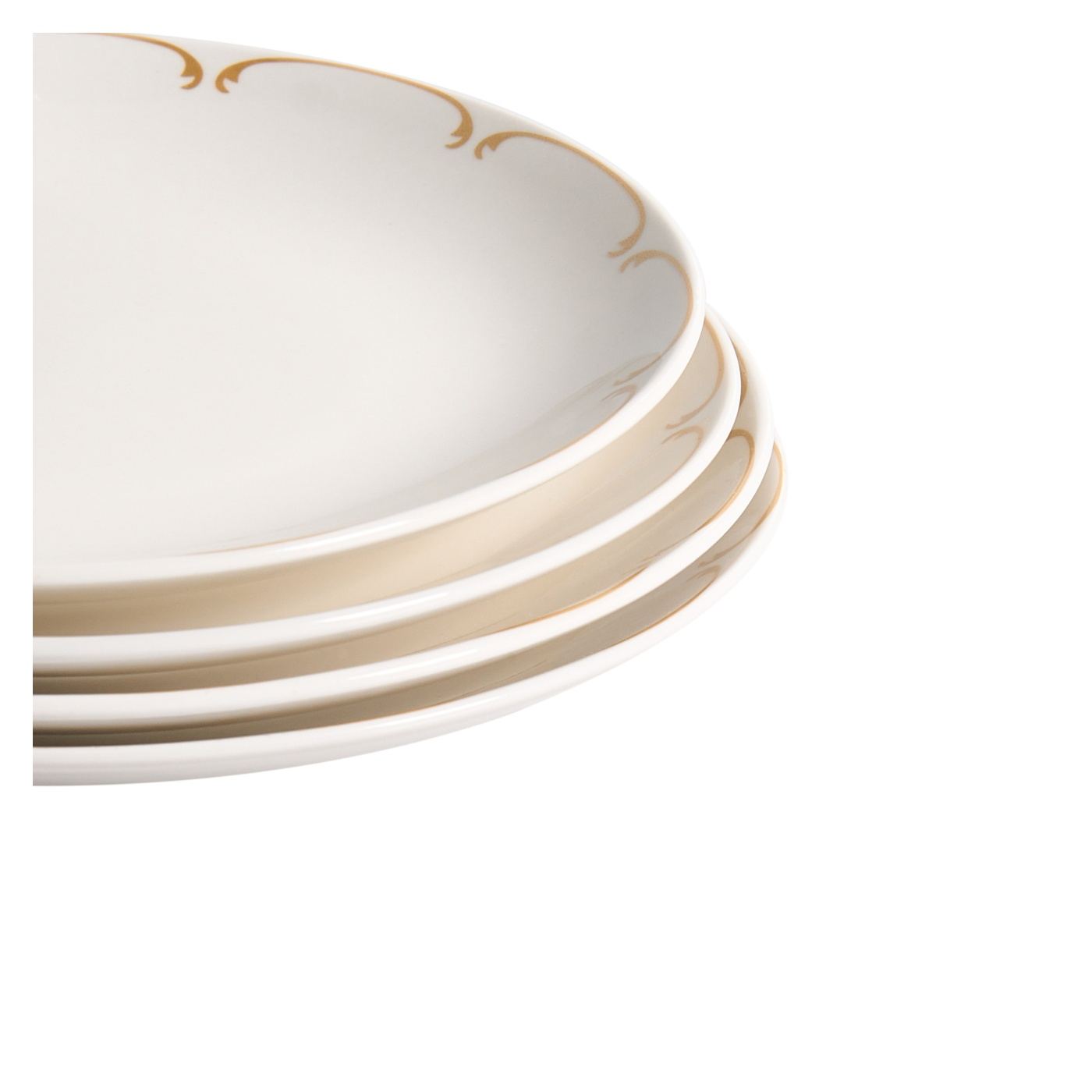 24 darabos étkészlet CHAROLI Porcelán Fehér/arany - 10